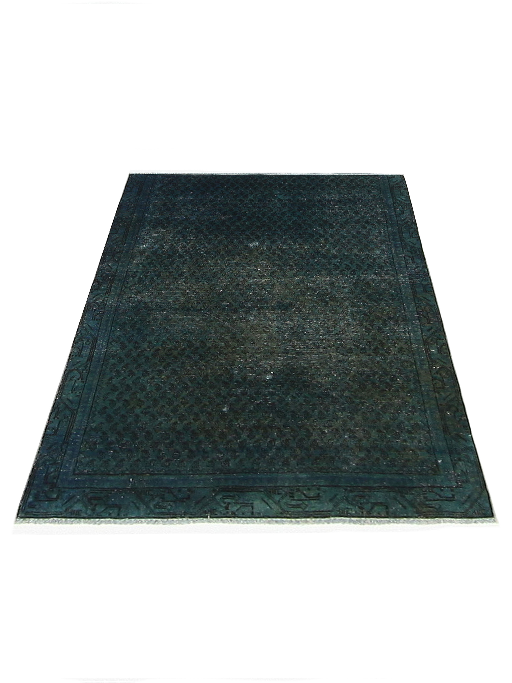Overdyed Hand Knotted Green 4x6 - Image 2 of 6