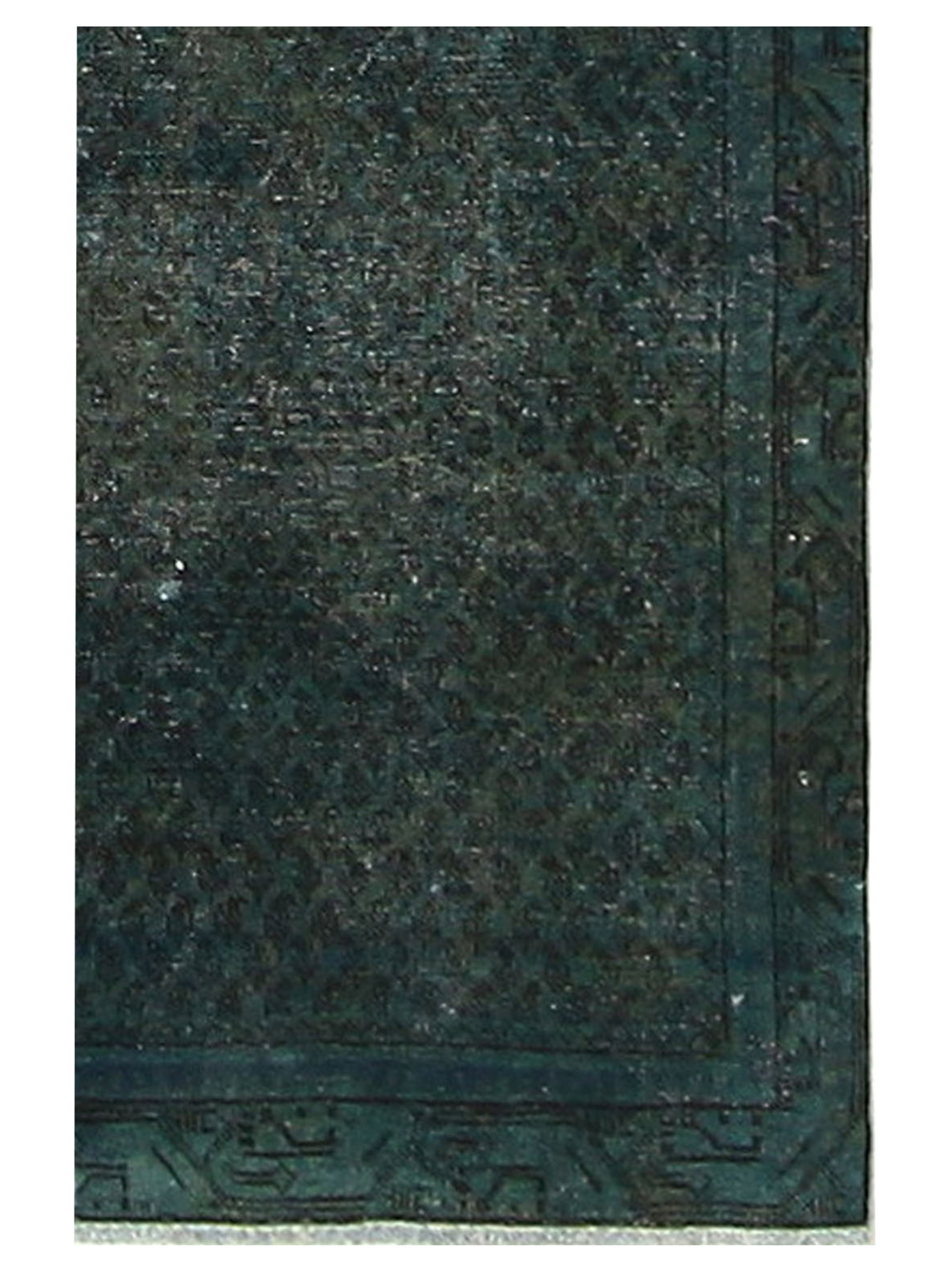 Overdyed Hand Knotted Green 4x6 - Image 4 of 6