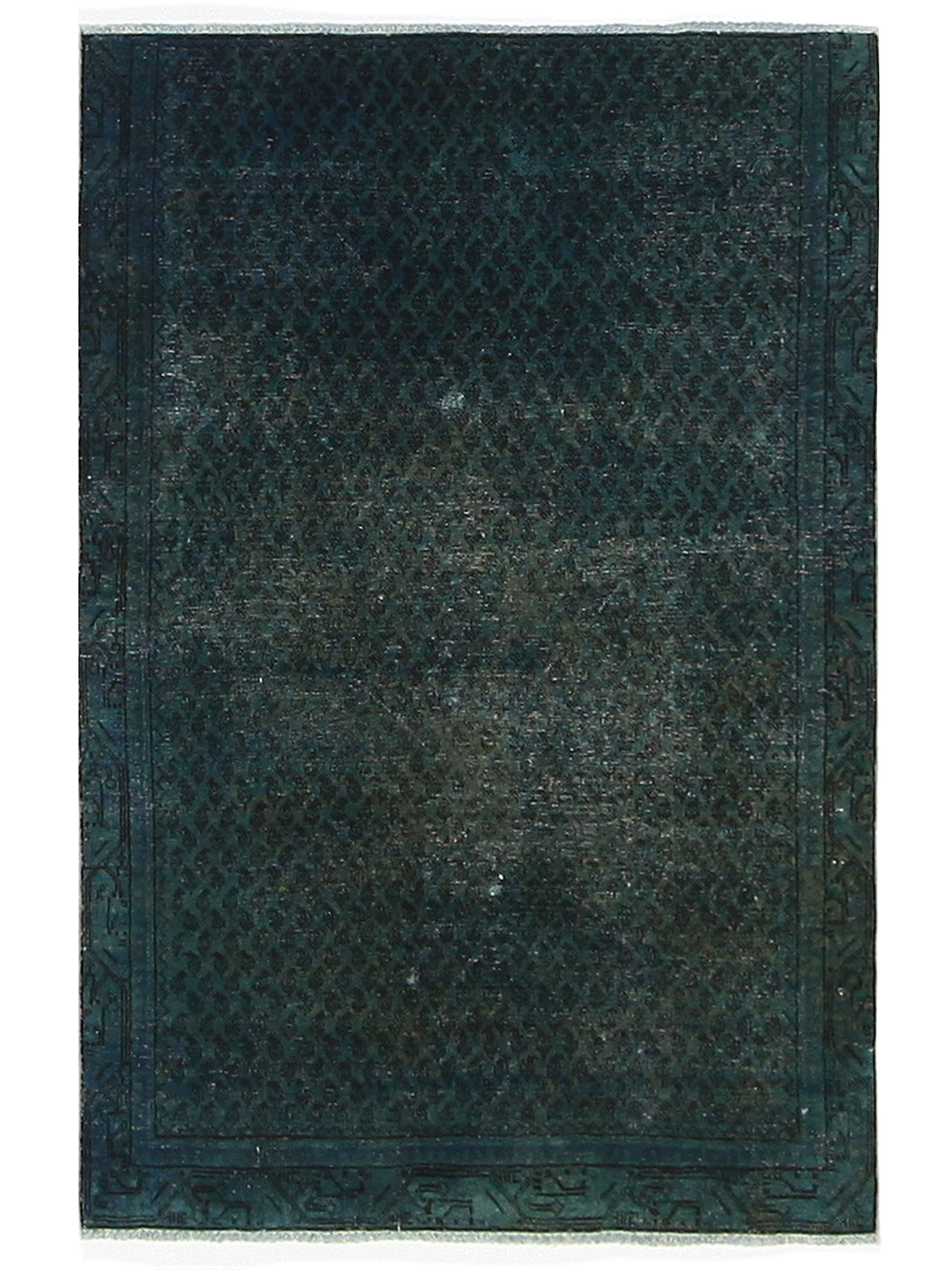 Overdyed Hand Knotted Green 4x6