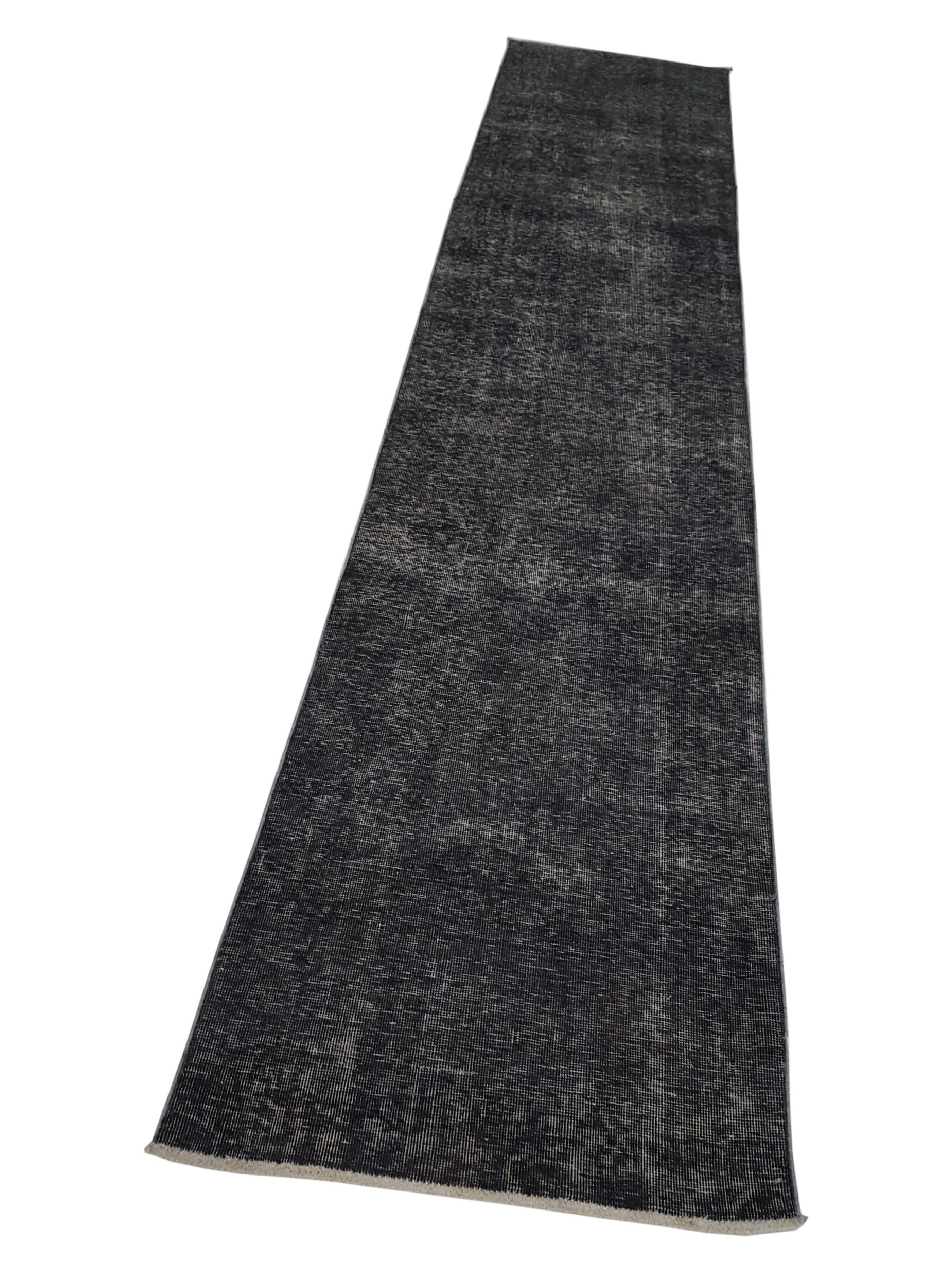 Vintage Hand Knotted Grey 3x13 - Image 6 of 6