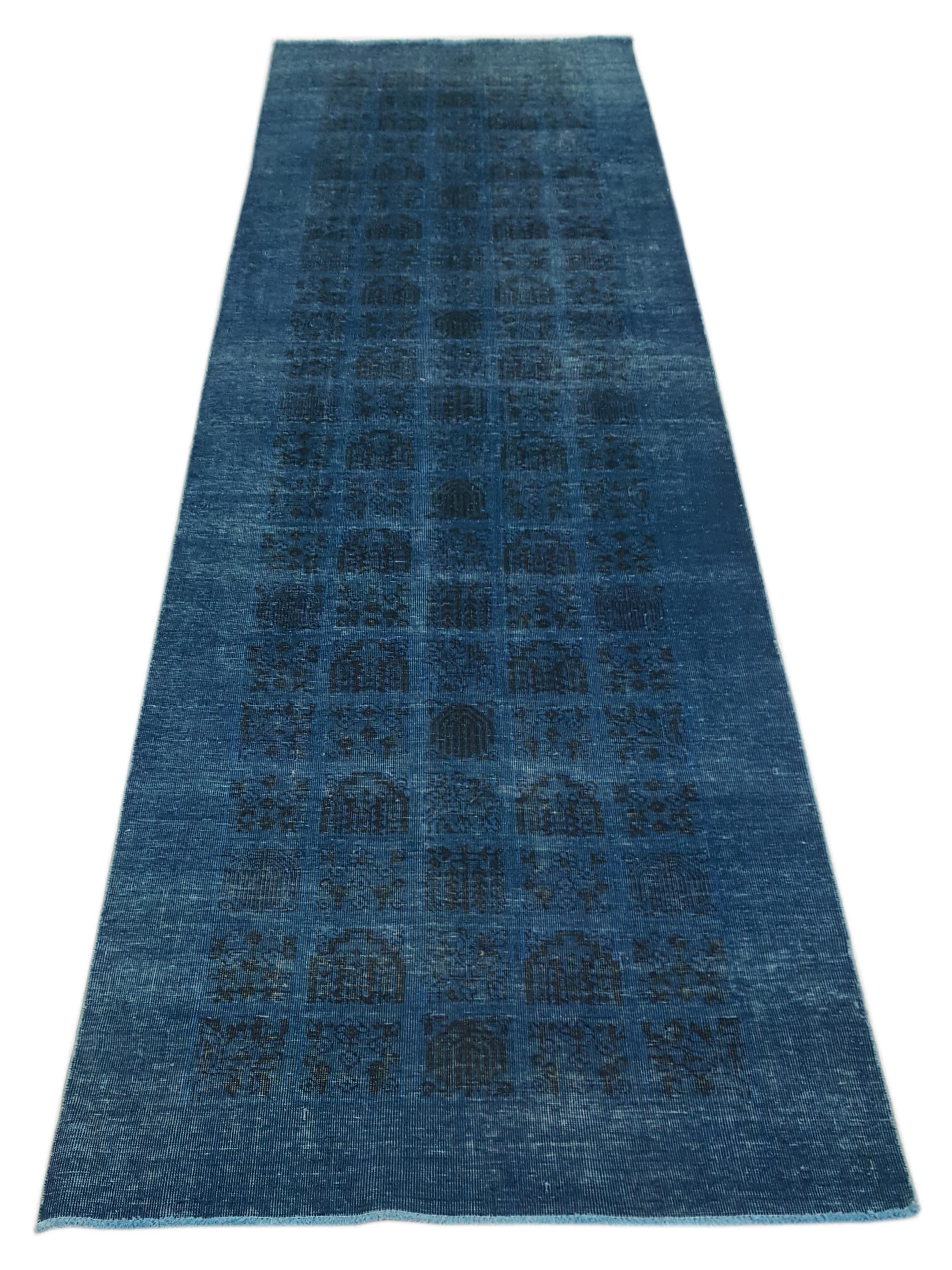 Vintage Hand Knotted Teal 4x12 - Image 2 of 6