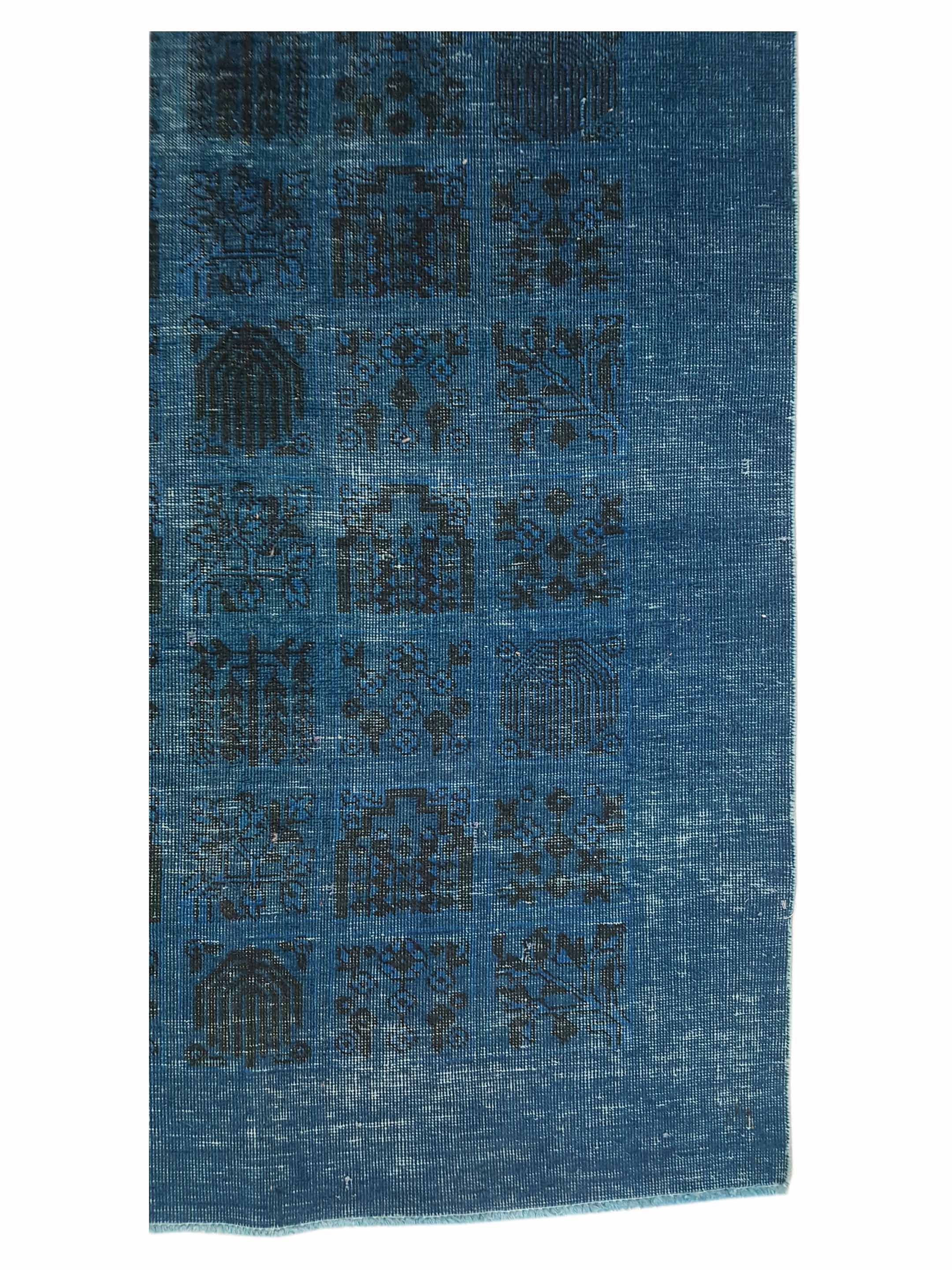 Vintage Hand Knotted Teal 4x12 - Image 4 of 6