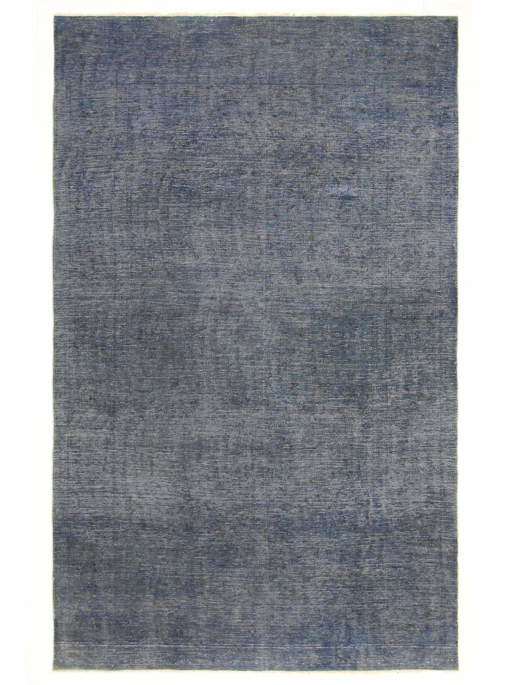 Overdyed Hand Knotted Blue 6x12