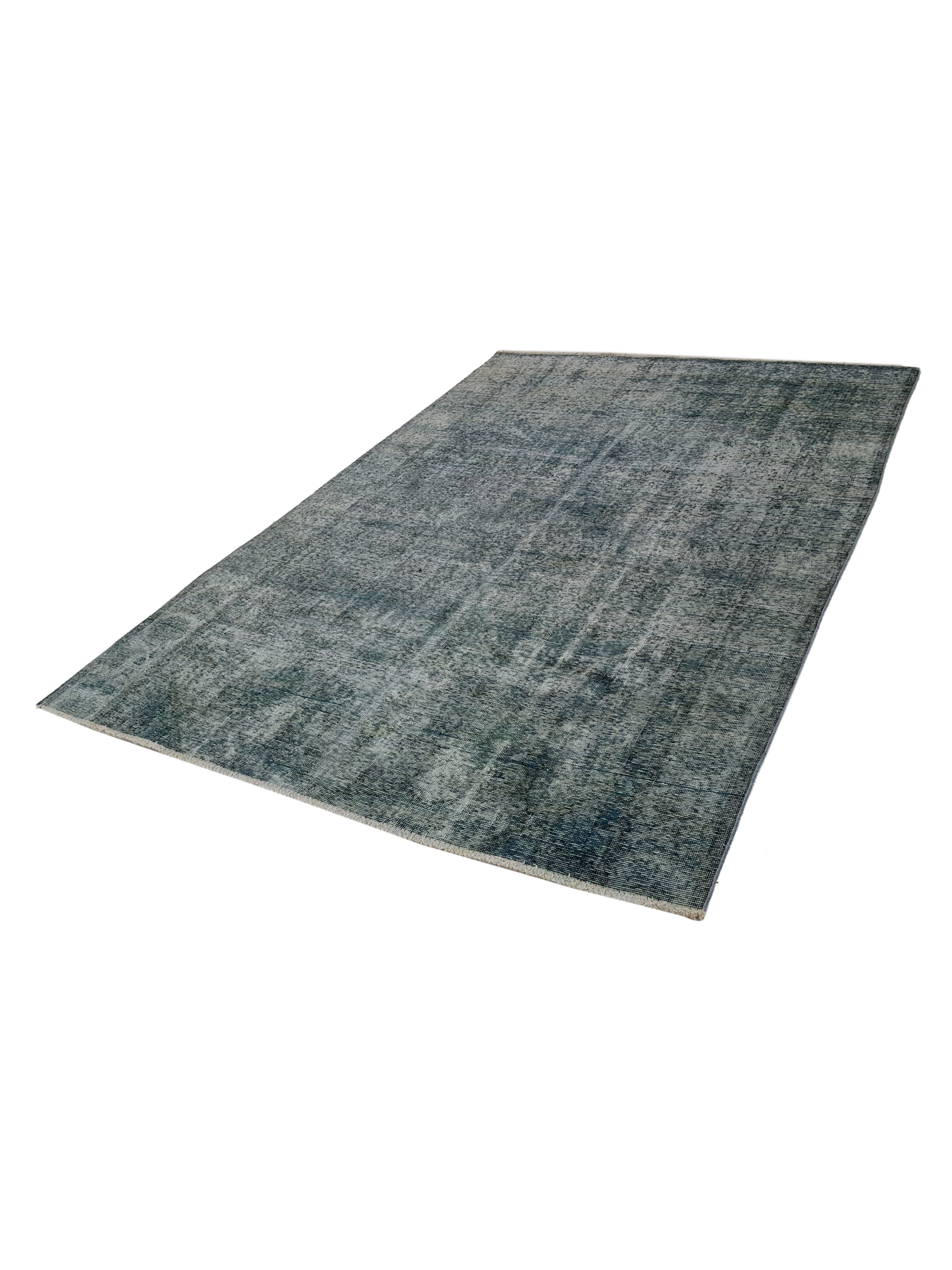 Overdyed Hand Knotted Green 6x9 - Image 6 of 6