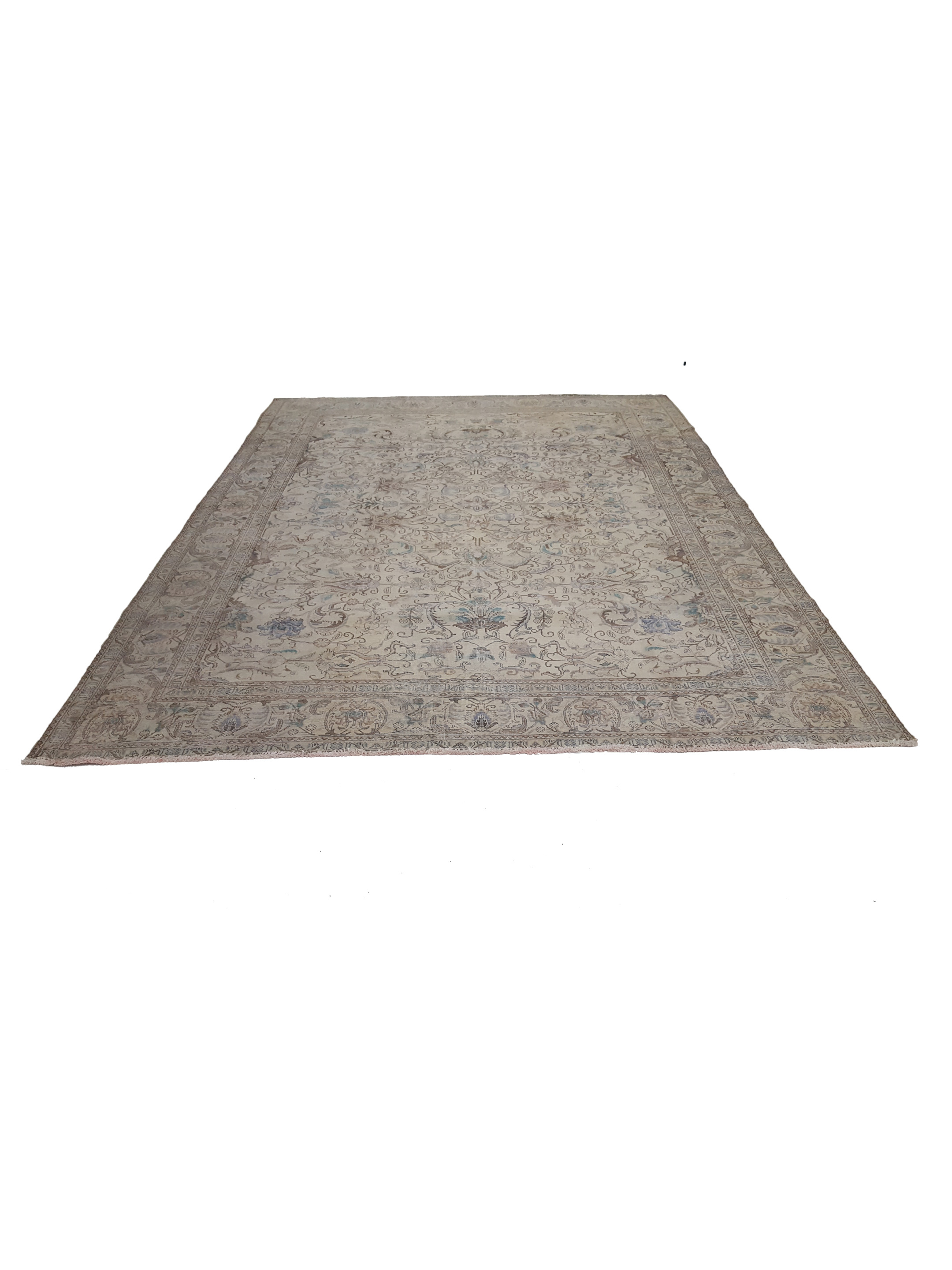 Vintage Hand Knotted Beige 10x13 - Image 2 of 6