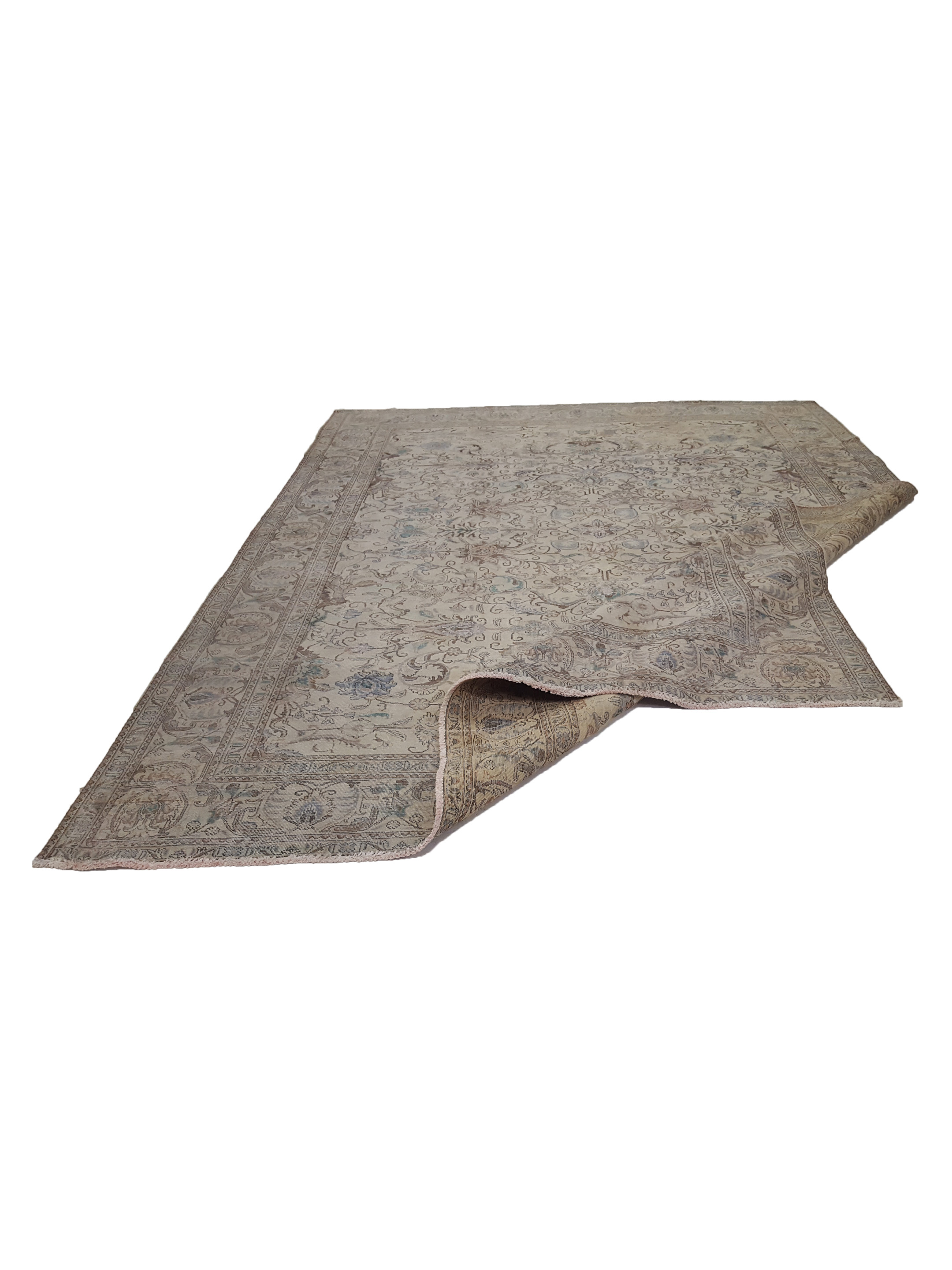 Vintage Hand Knotted Beige 10x13 - Image 3 of 6