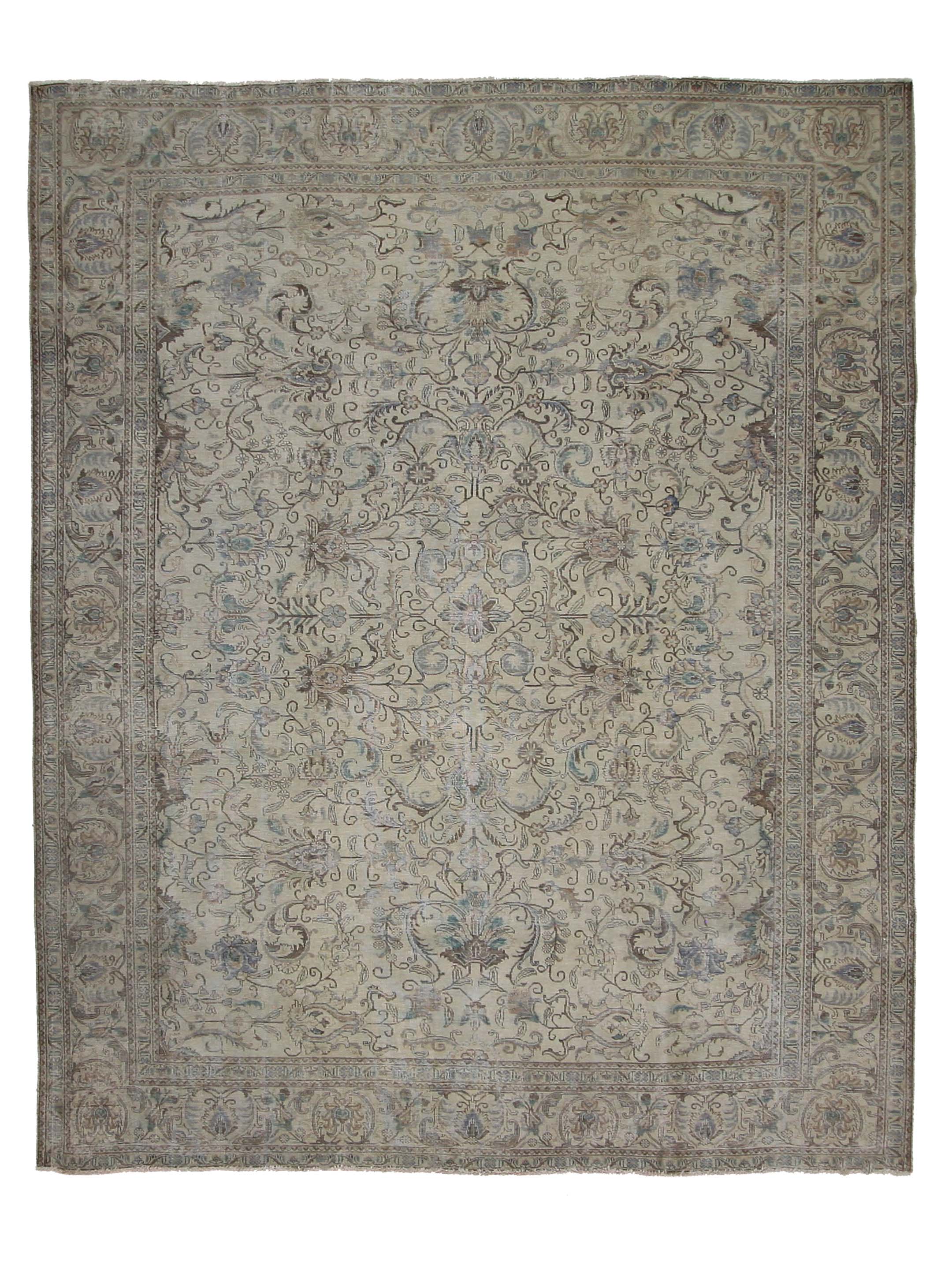 Vintage Hand Knotted Beige 10x13