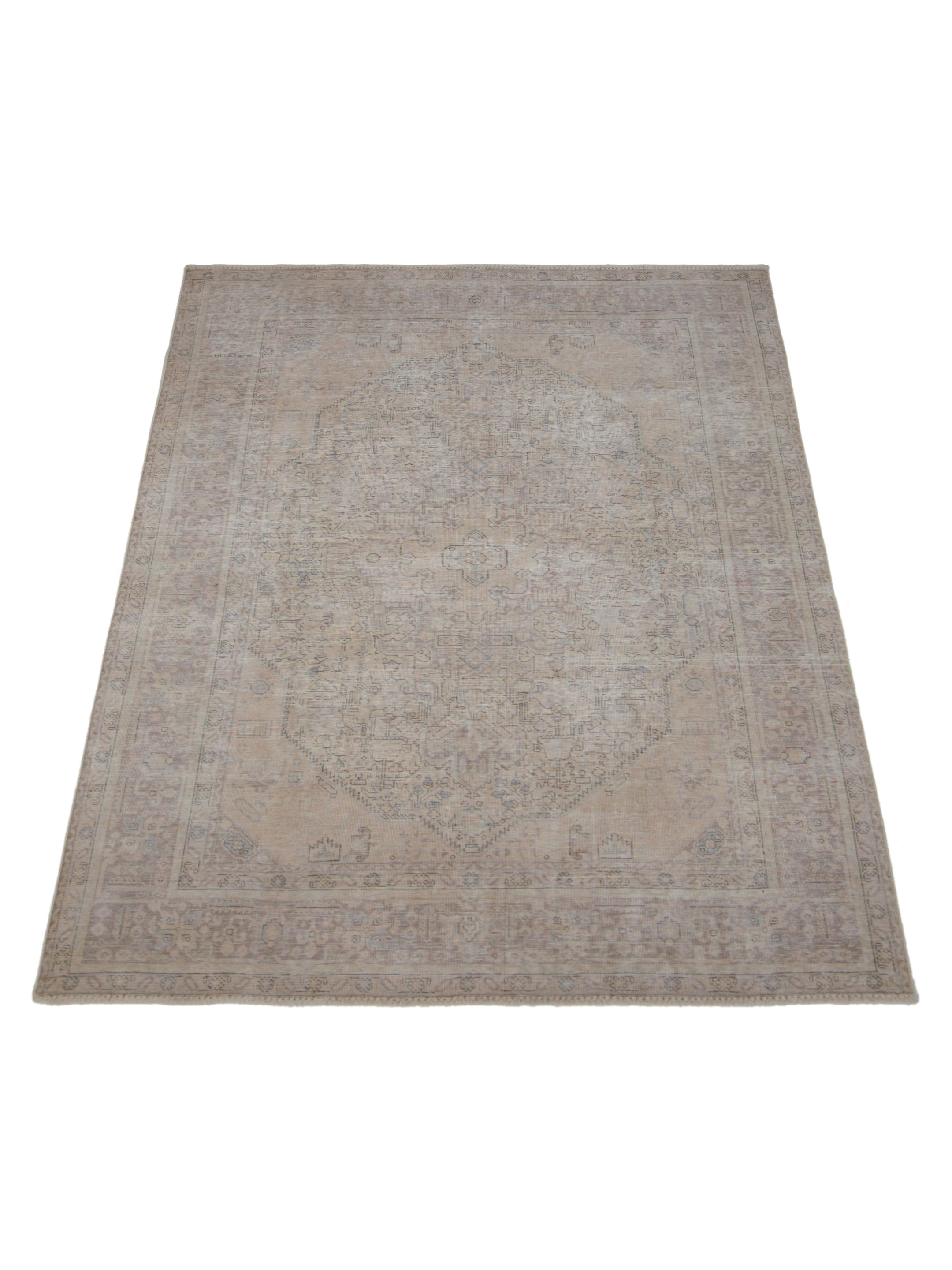 Vintage Hand Knotted Beige 6x9 - Image 2 of 5
