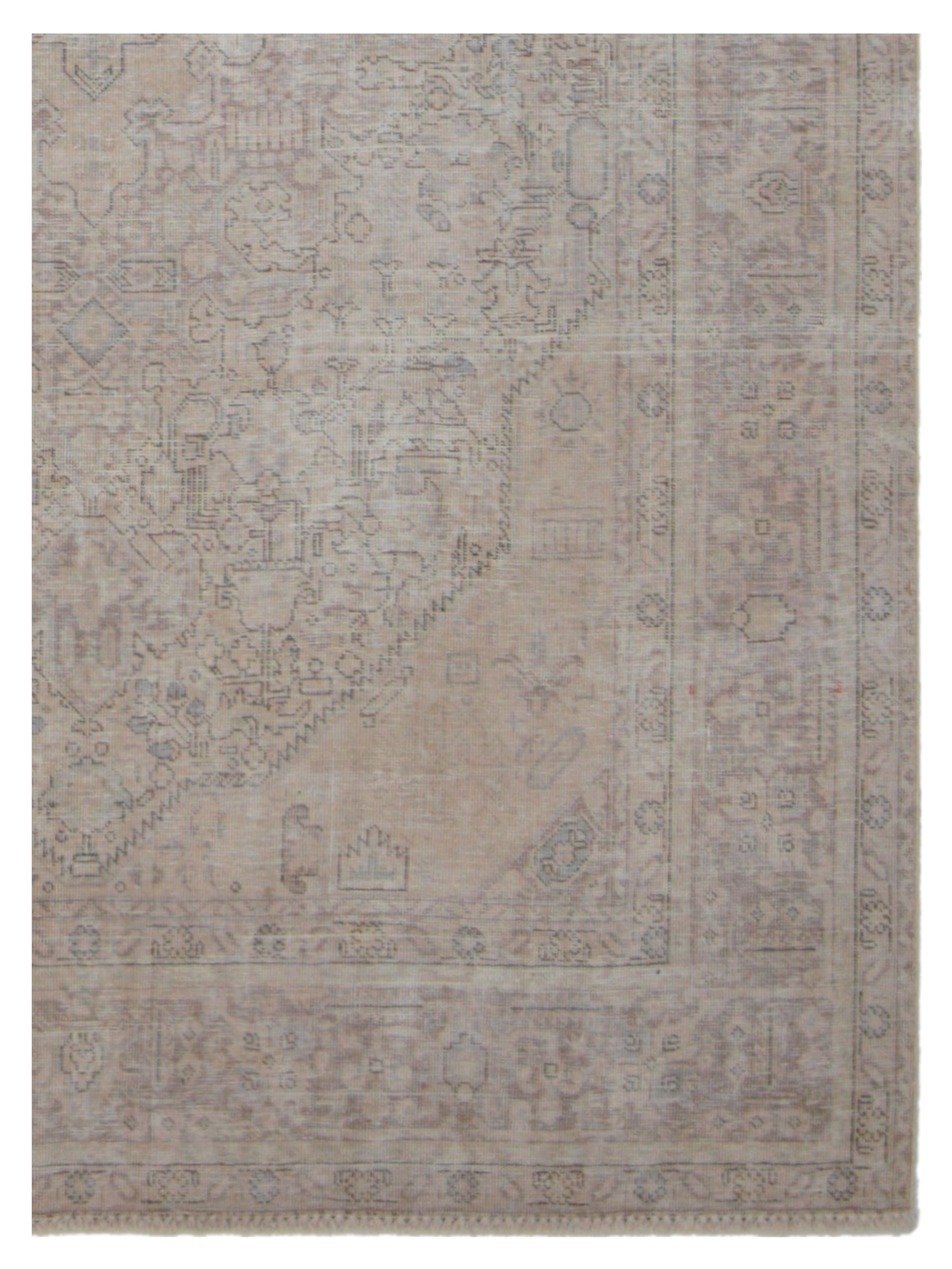 Vintage Hand Knotted Beige 6x9 - Image 3 of 5