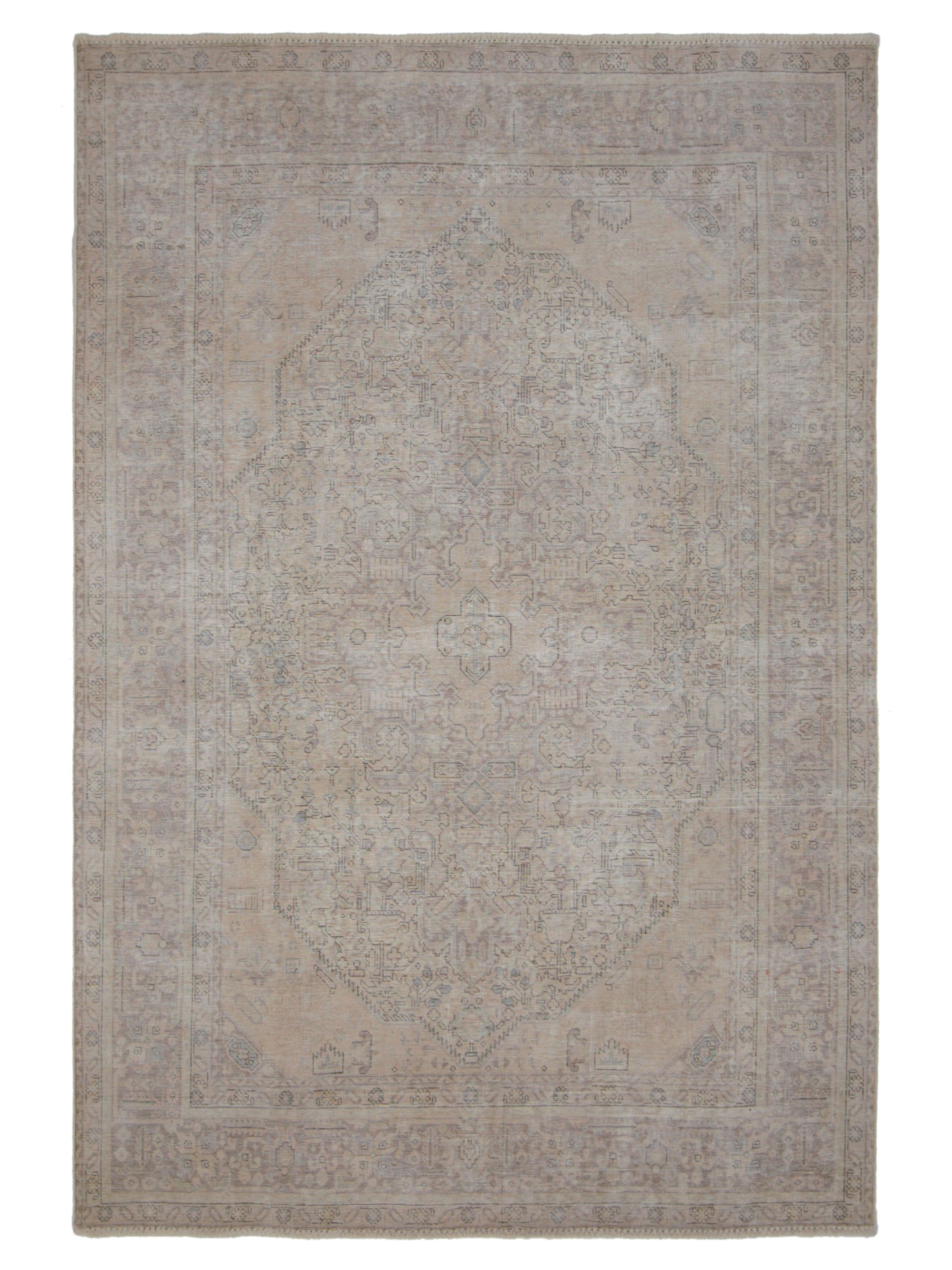Vintage Hand Knotted Beige 6x9