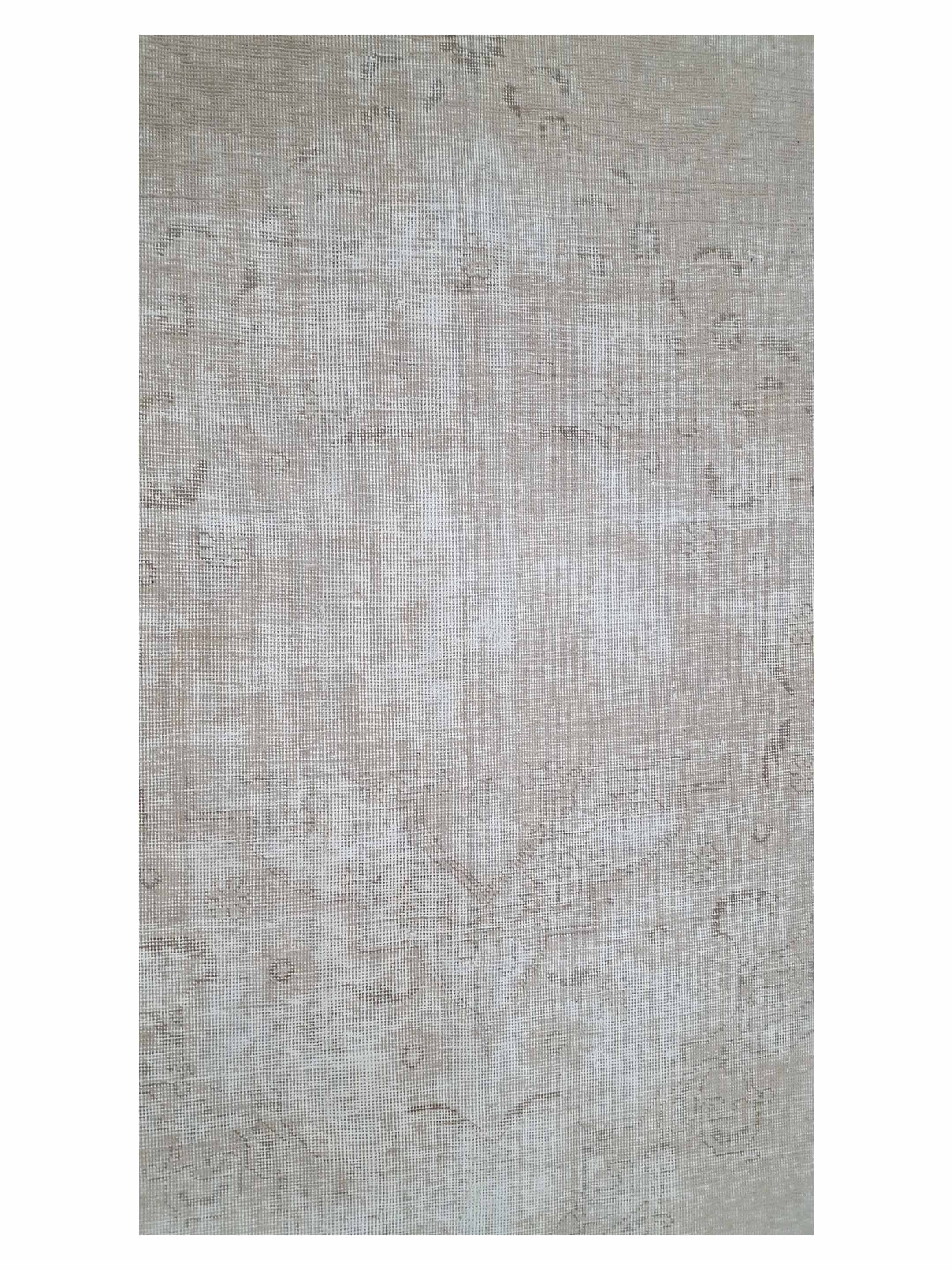 Vintage Hand Knotted Beige 7x10 - Image 5 of 6