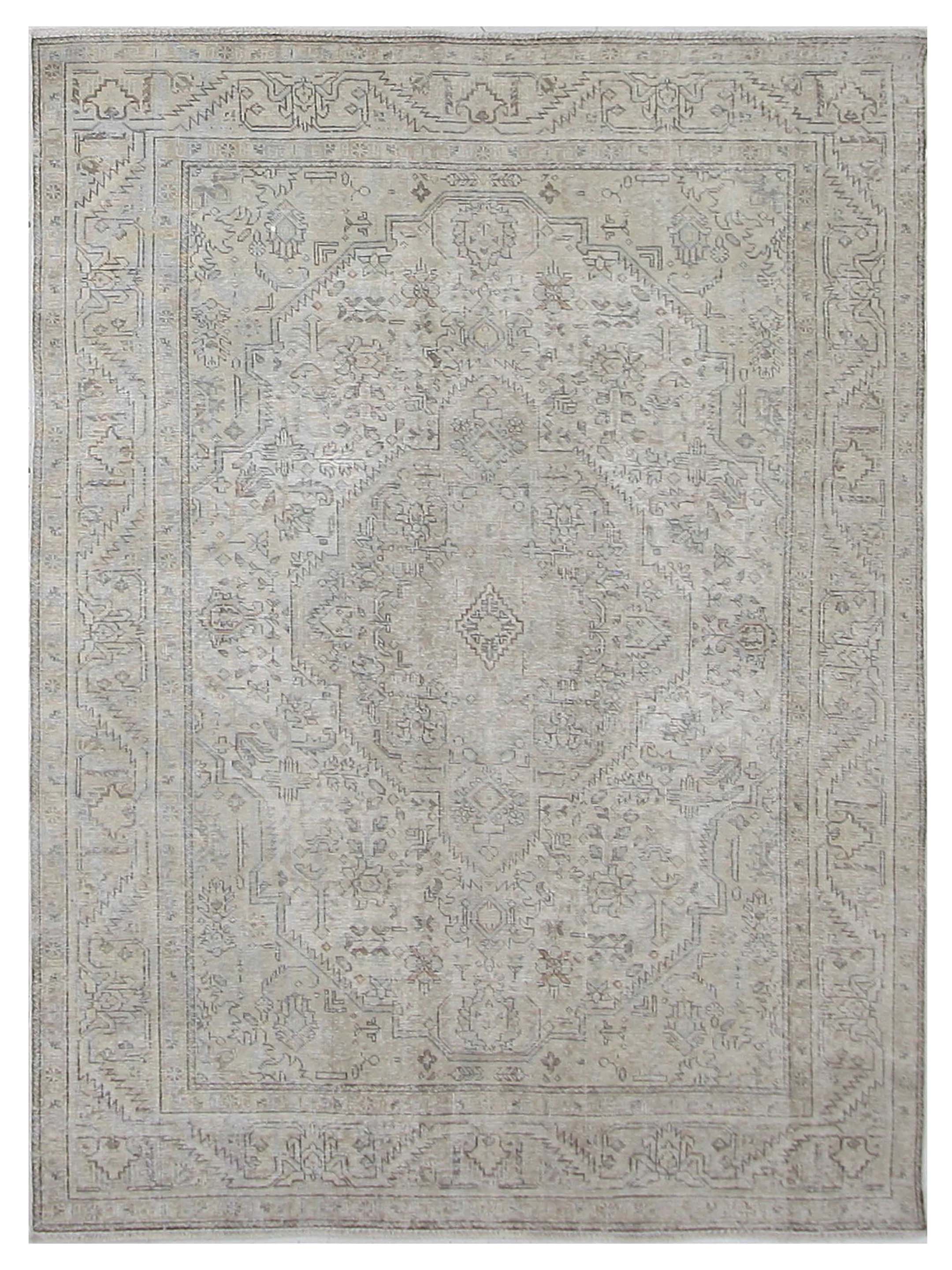 Vintage Hand Knotted Beige 6x9