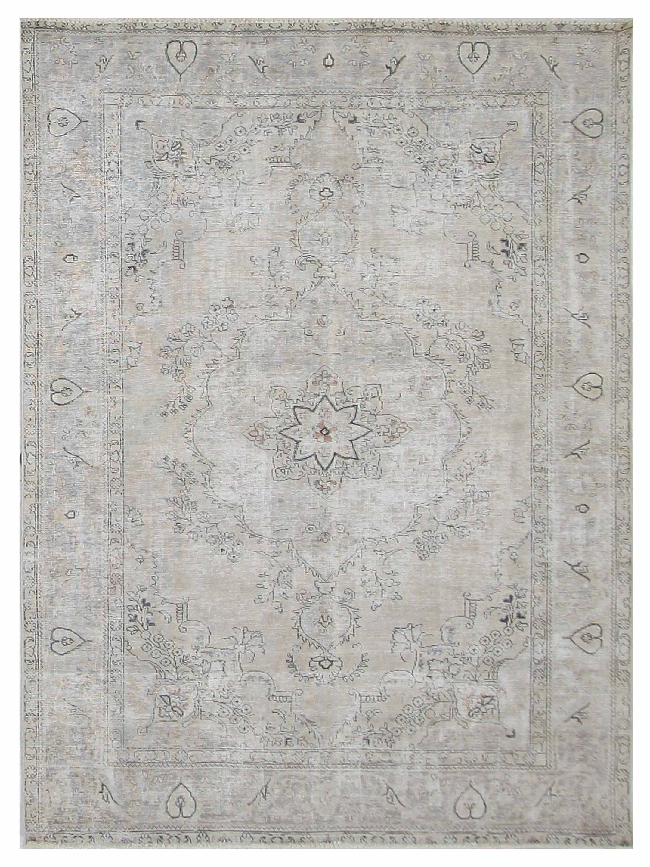 Vintage Hand Knotted Beige 6x9