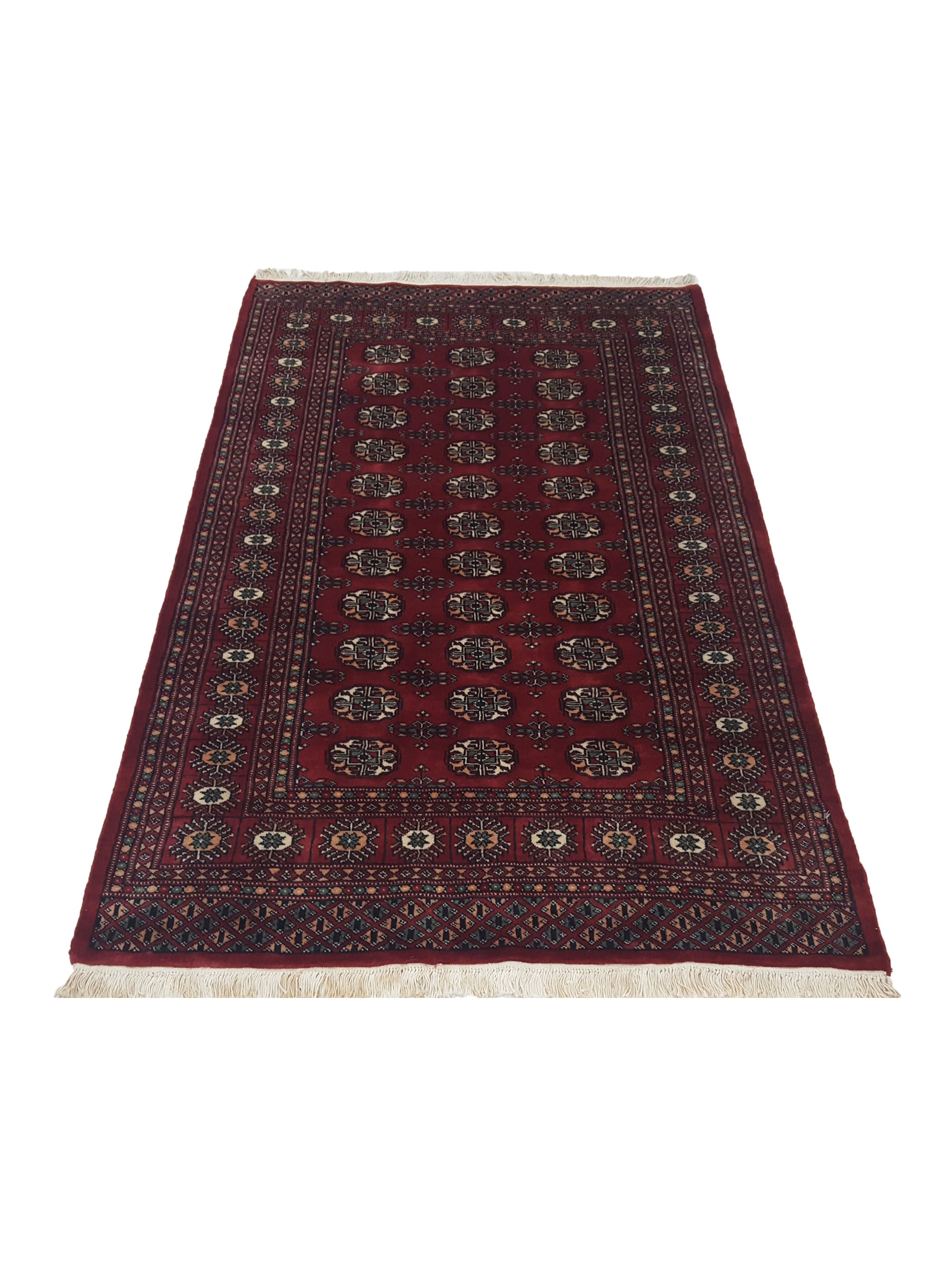Bokhara Hand Knotted Red 4x6 - Image 2 of 6