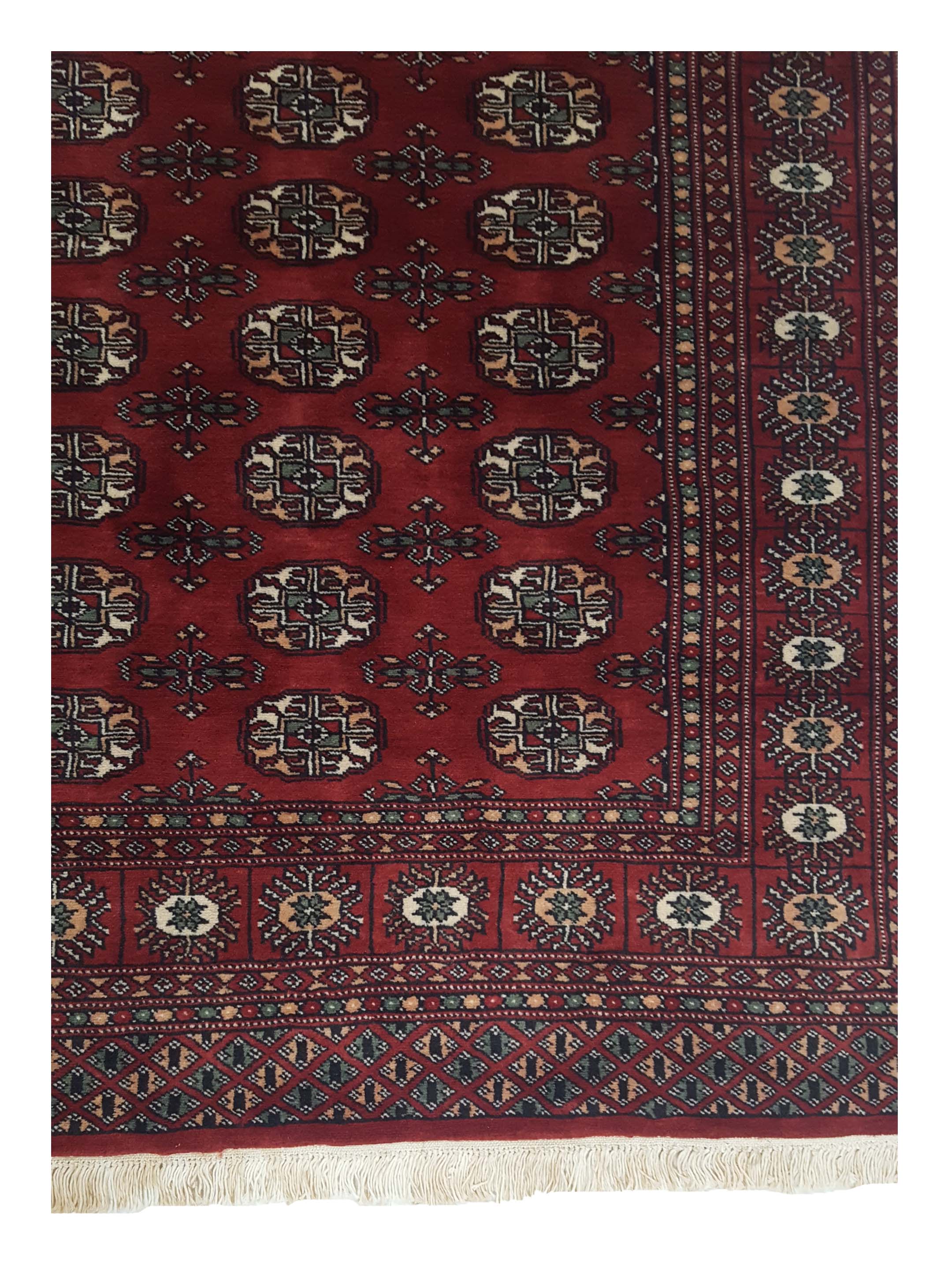Bokhara Hand Knotted Red 4x6 - Image 4 of 6