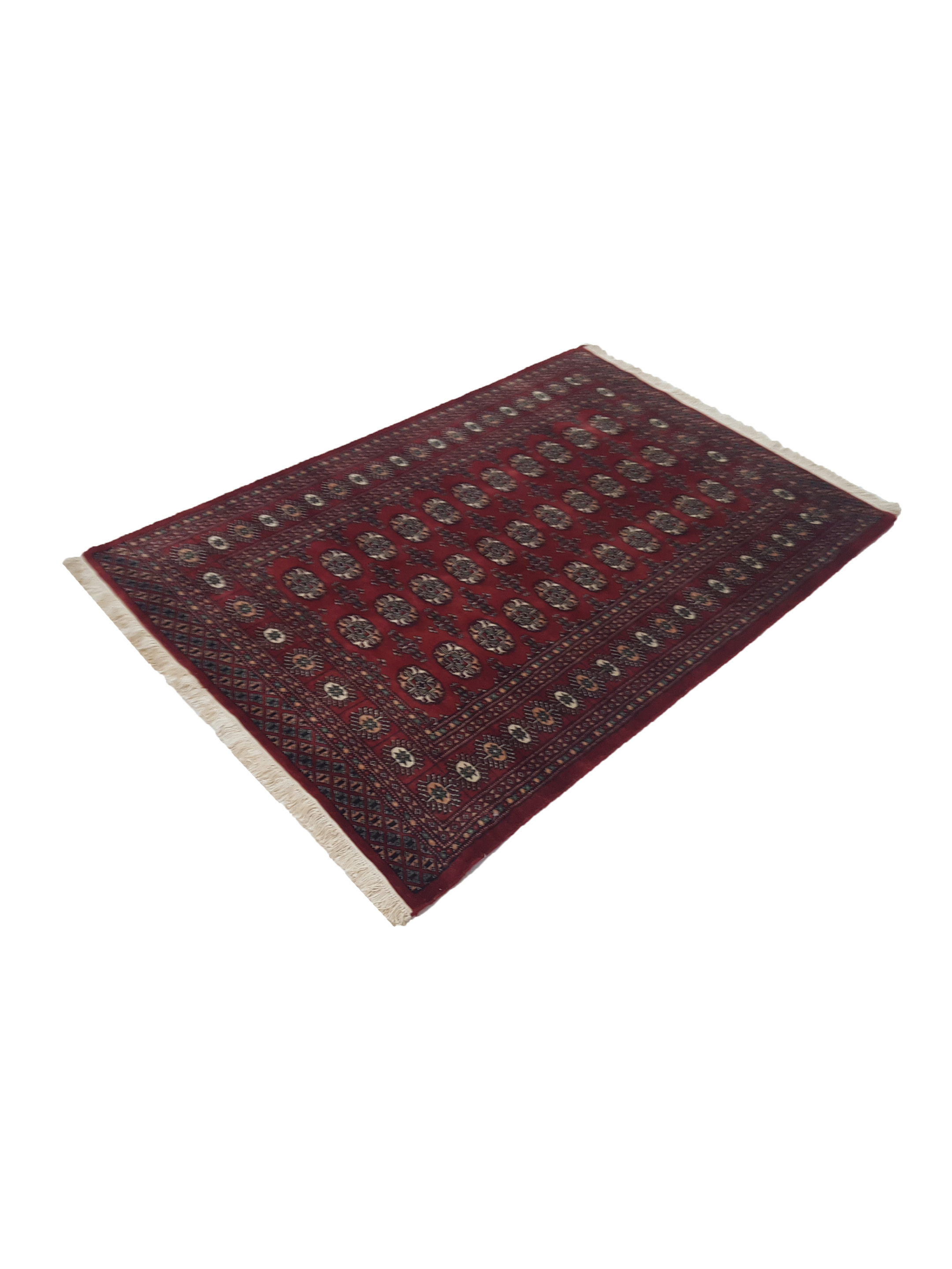 Bokhara Hand Knotted Red 4x6 - Image 6 of 6