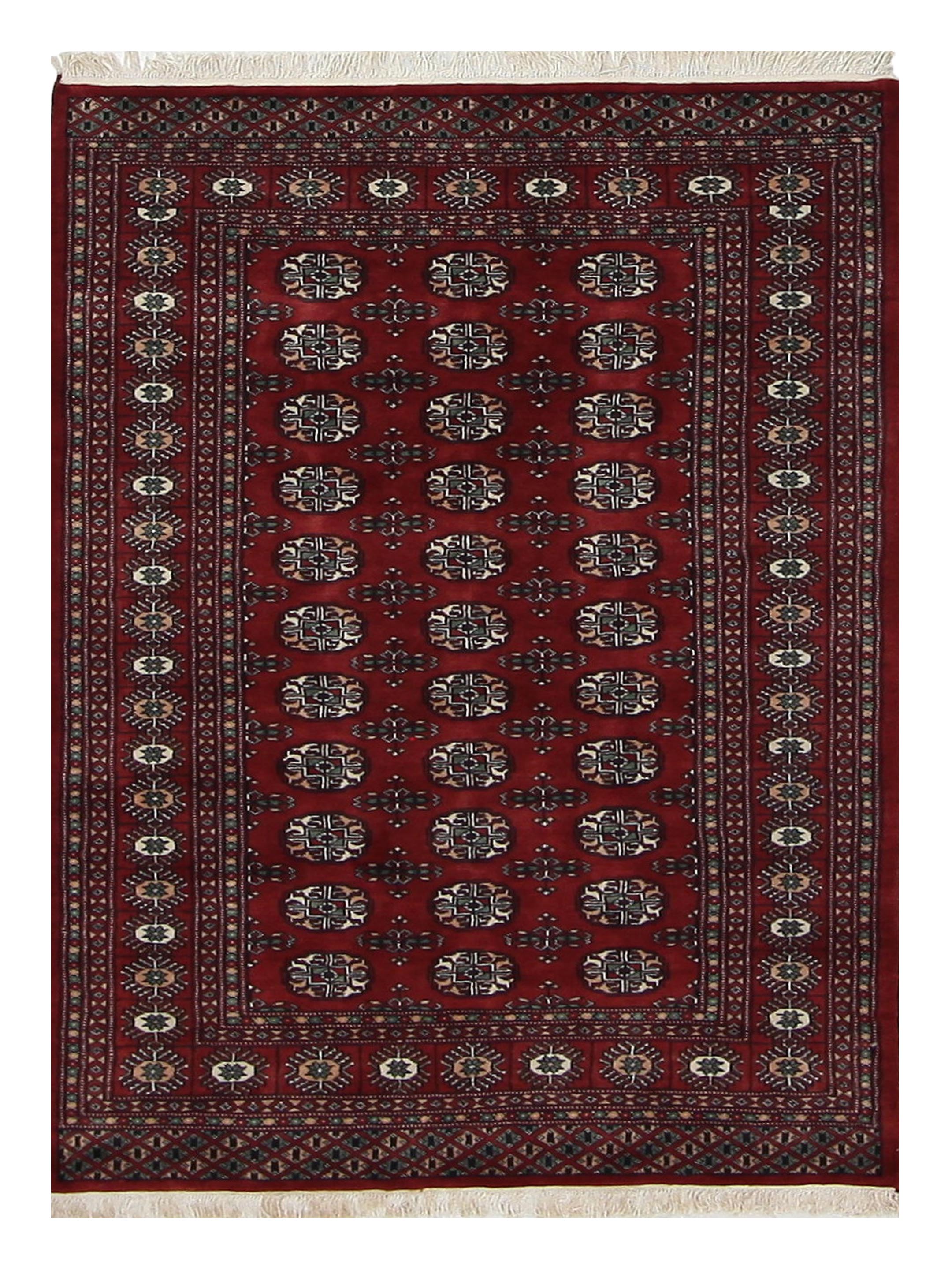 Bokhara Hand Knotted Red 4x6