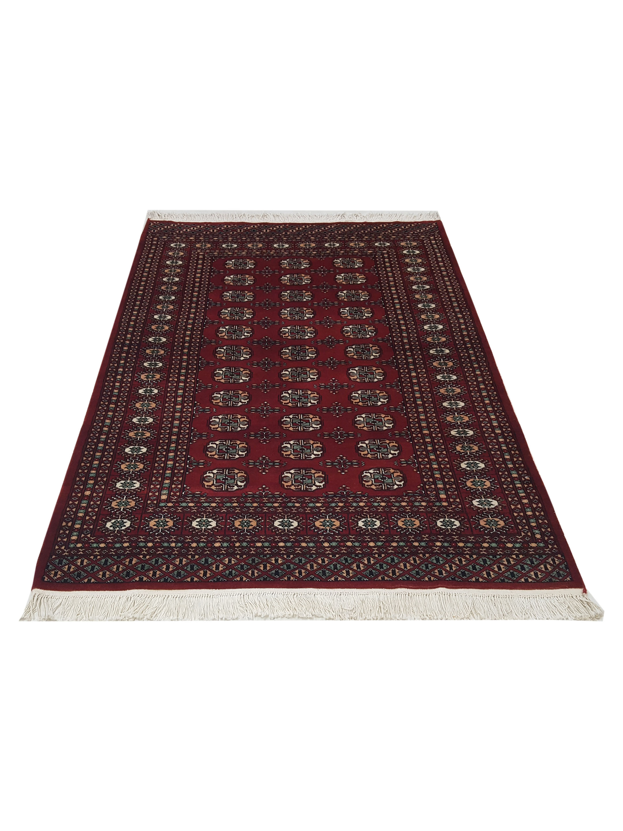Bokhara Hand Knotted Red 4x6 - Image 2 of 6
