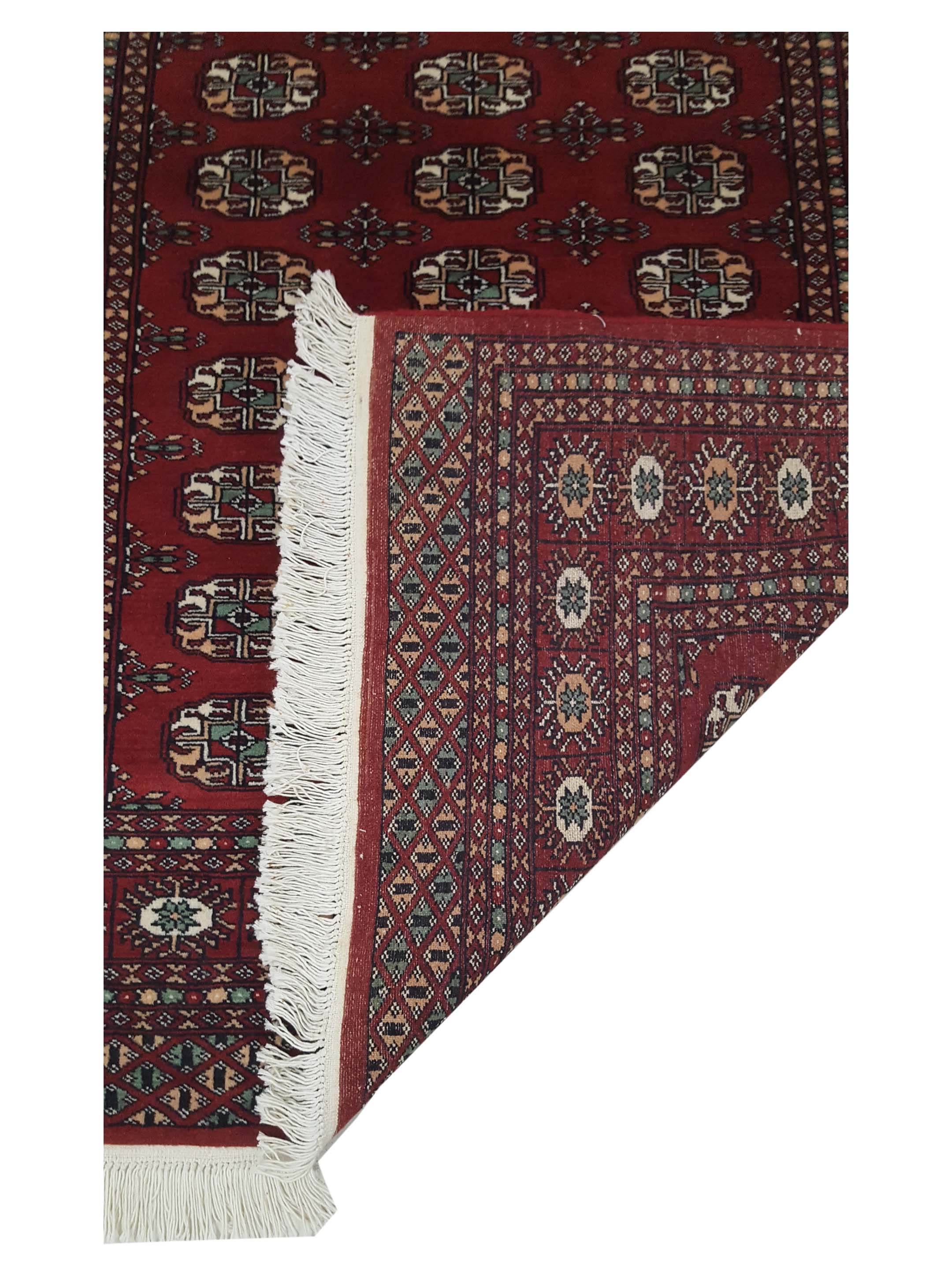 Bokhara Hand Knotted Red 4x6 - Image 3 of 6