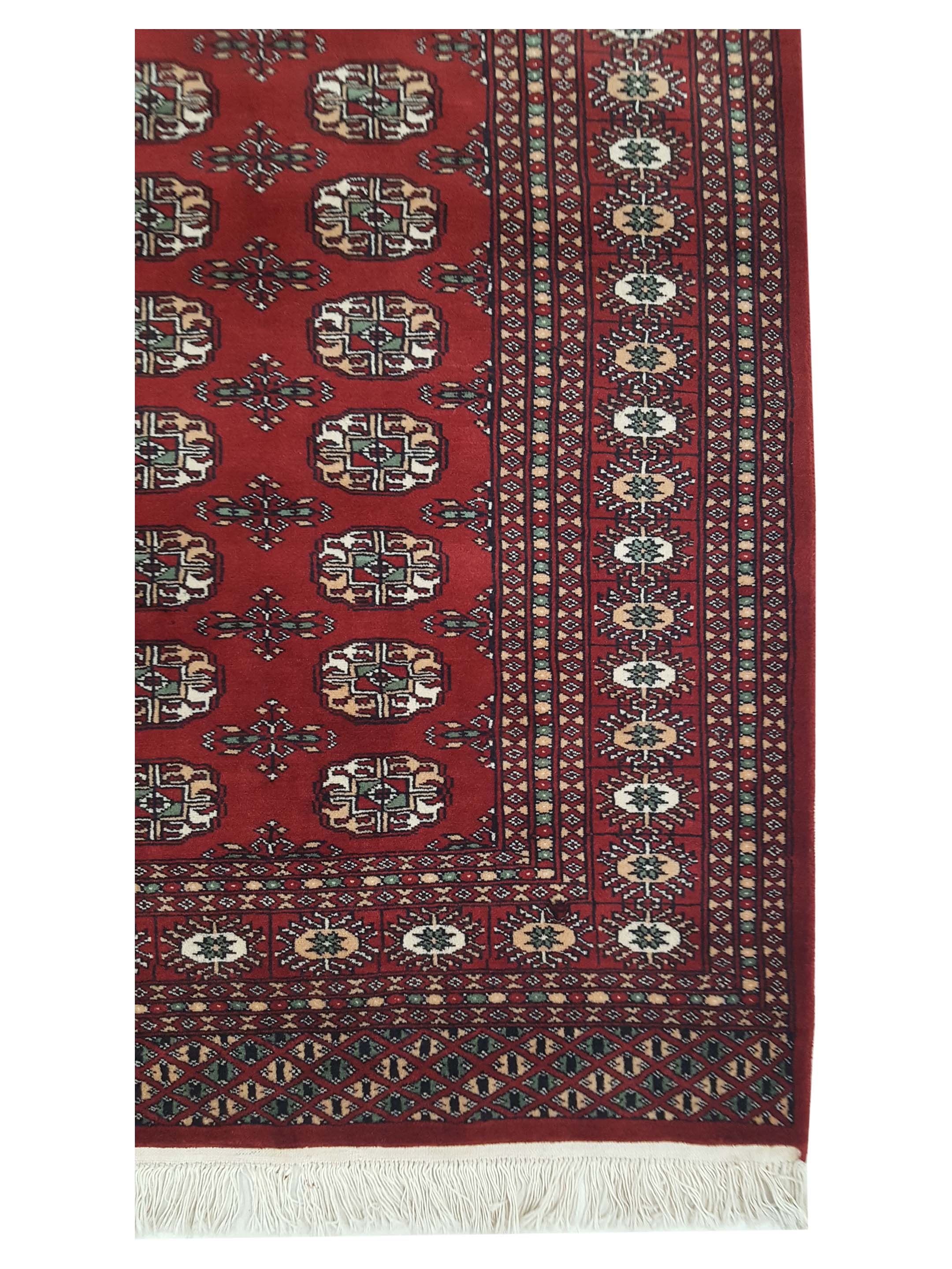 Bokhara Hand Knotted Red 4x6 - Image 4 of 6