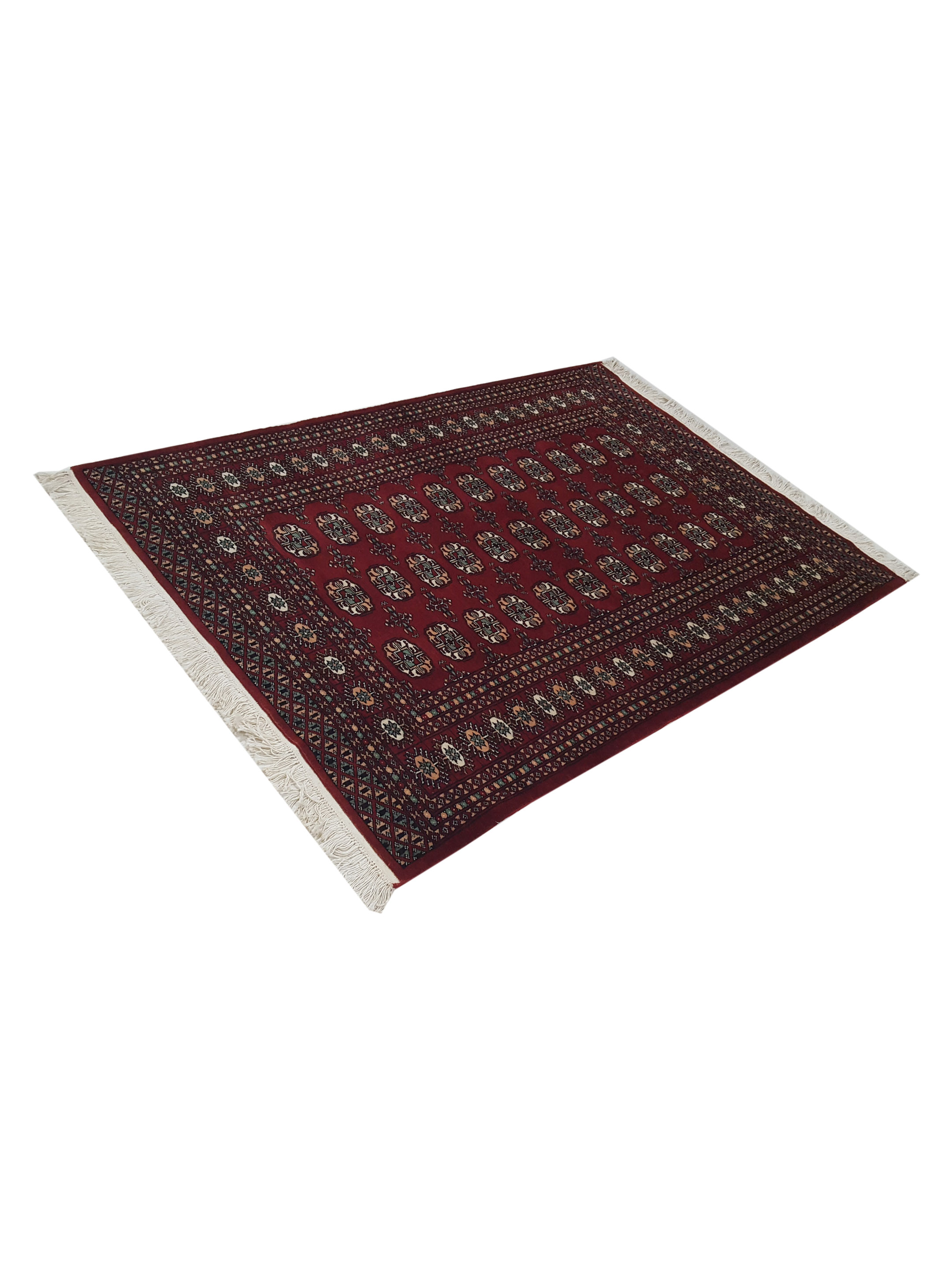 Bokhara Hand Knotted Red 4x6 - Image 6 of 6