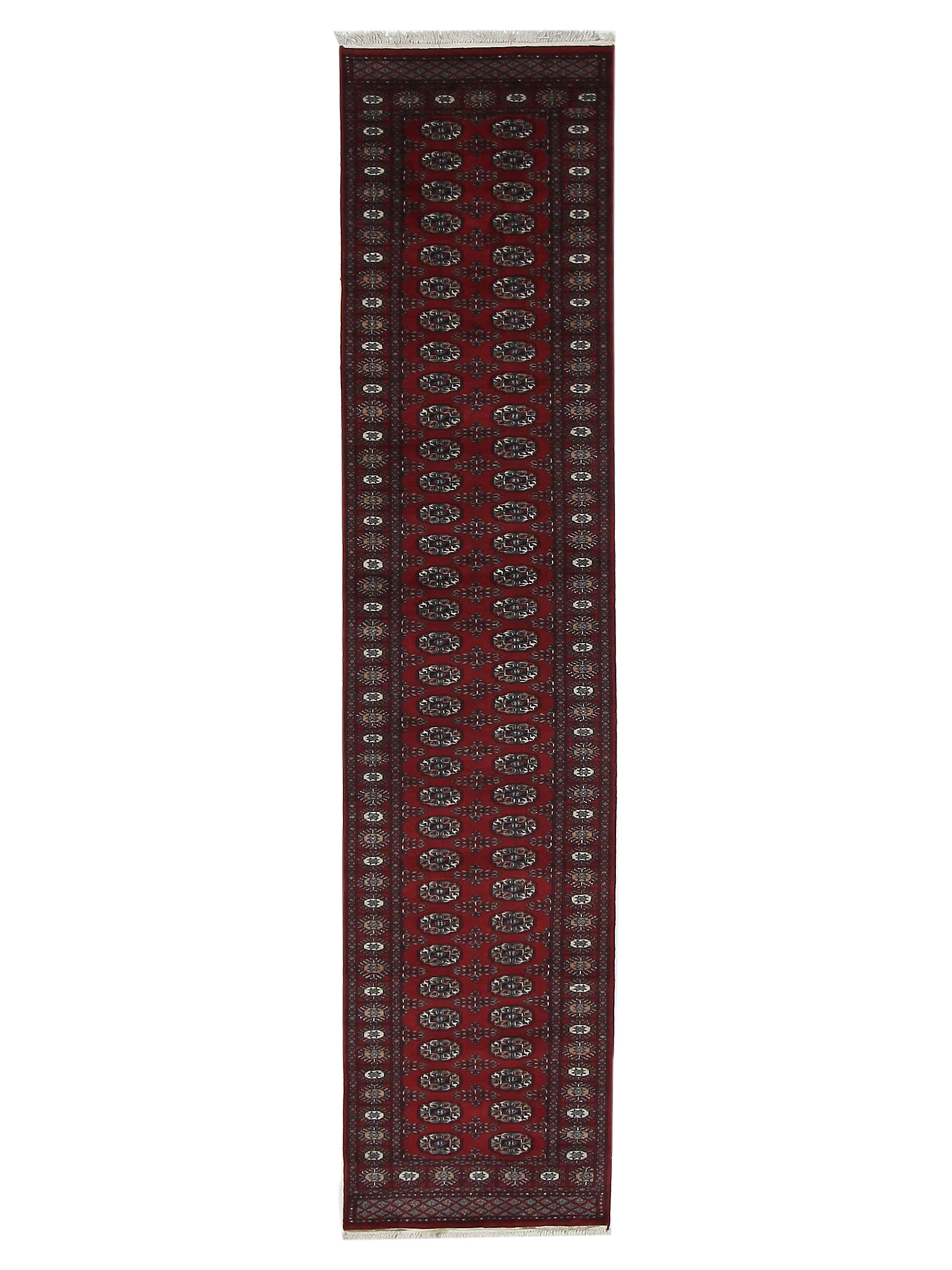 Bokhara Hand Knotted Red 2.6x12