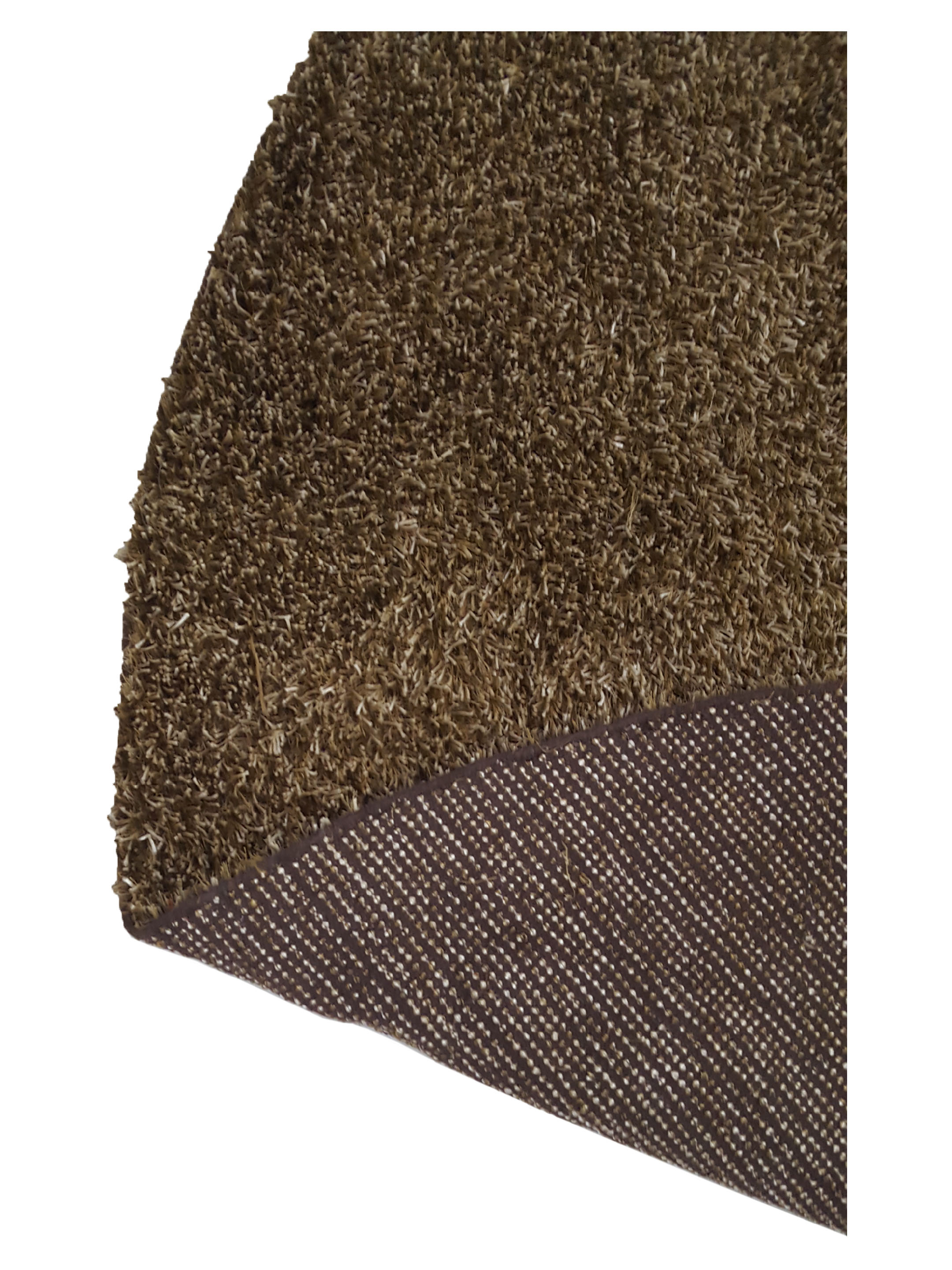 Shag Hand Woven Mocha 10x10 - Image 3 of 5