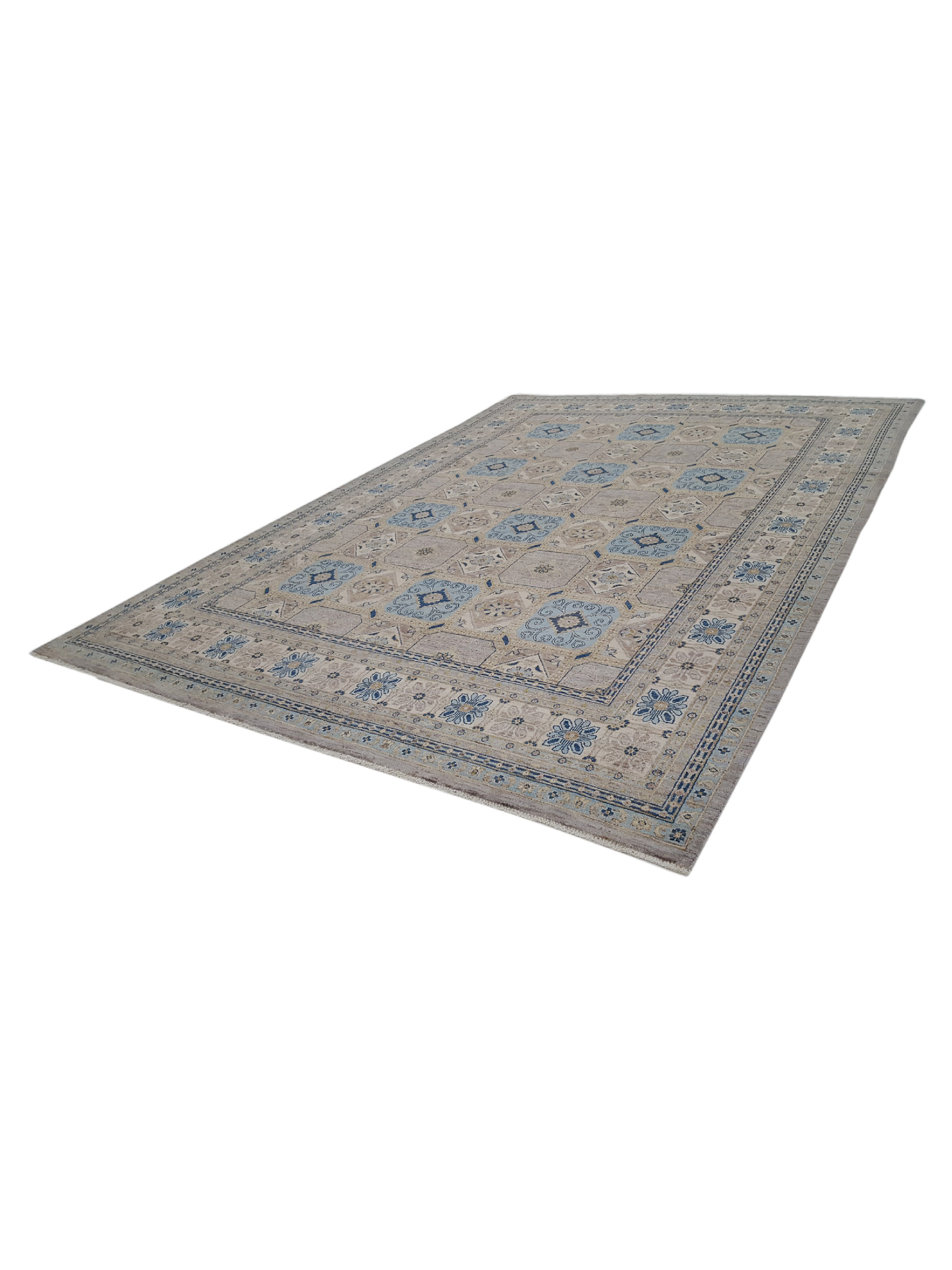 Ziegler Hand Knotted Grey 9x14 - Image 6 of 6
