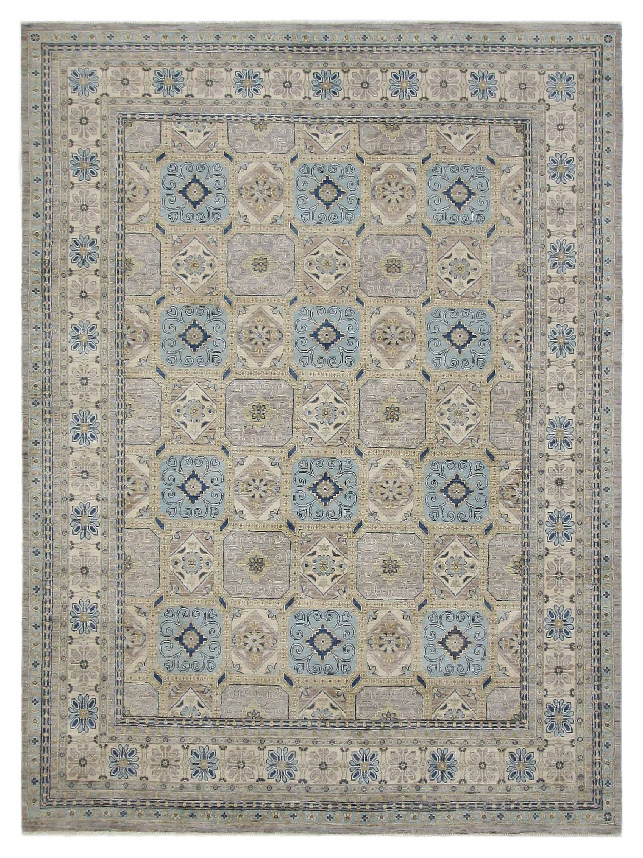 Ziegler Hand Knotted Grey 9x14