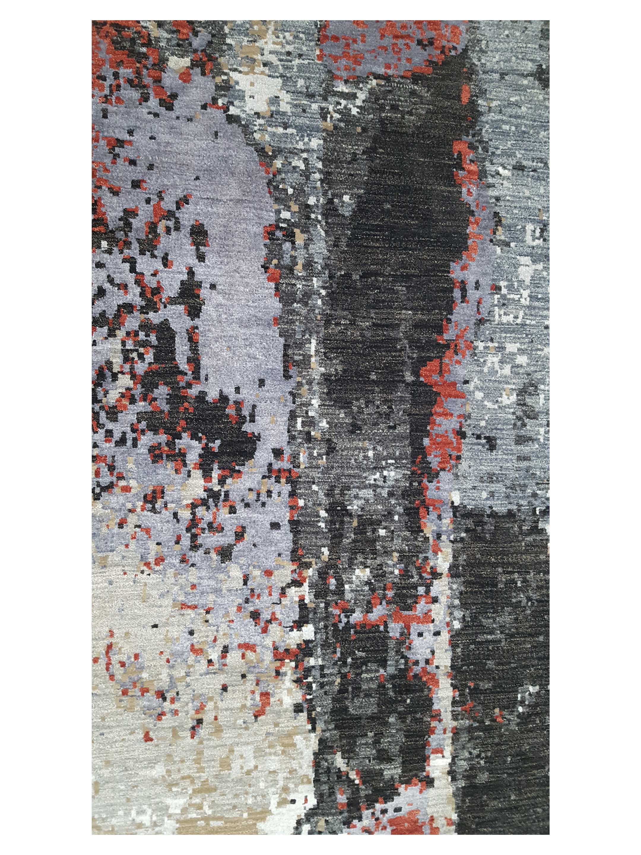 Galaxy Hand Knotted Black 9x12 - Image 5 of 6