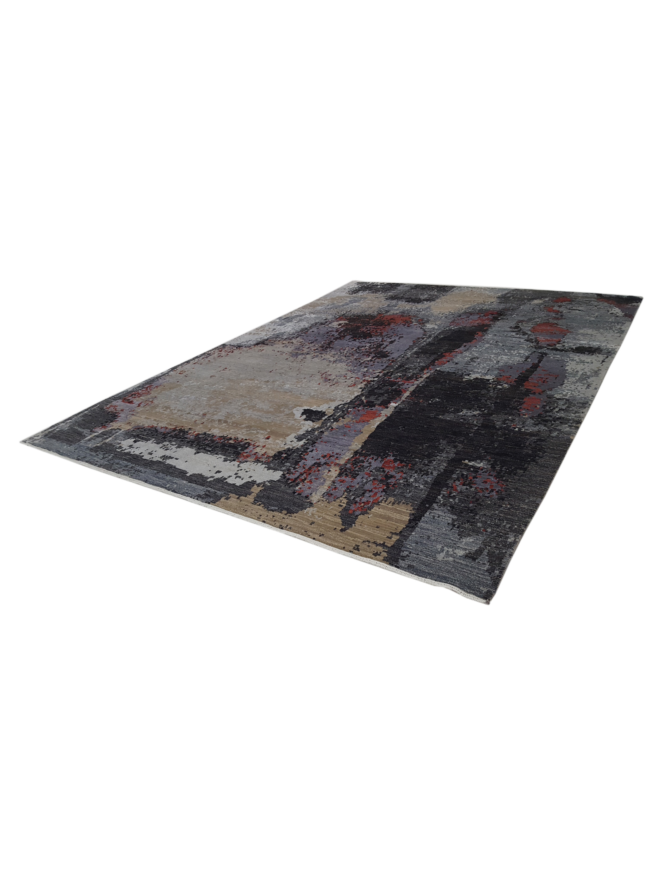 Galaxy Hand Knotted Black 9x12 - Image 6 of 6