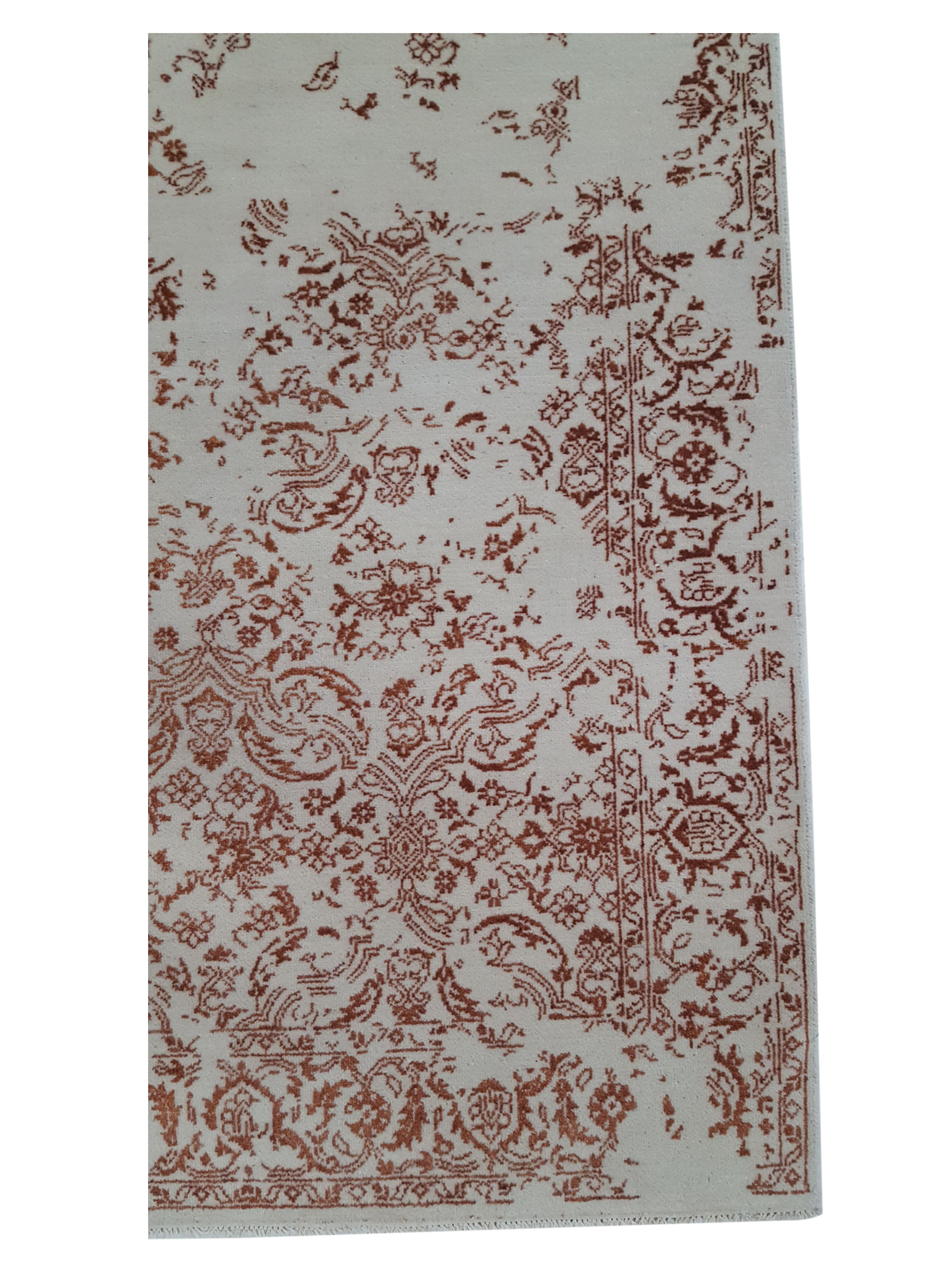 Erase Hand Knotted Ivory 4x6 - Image 4 of 6