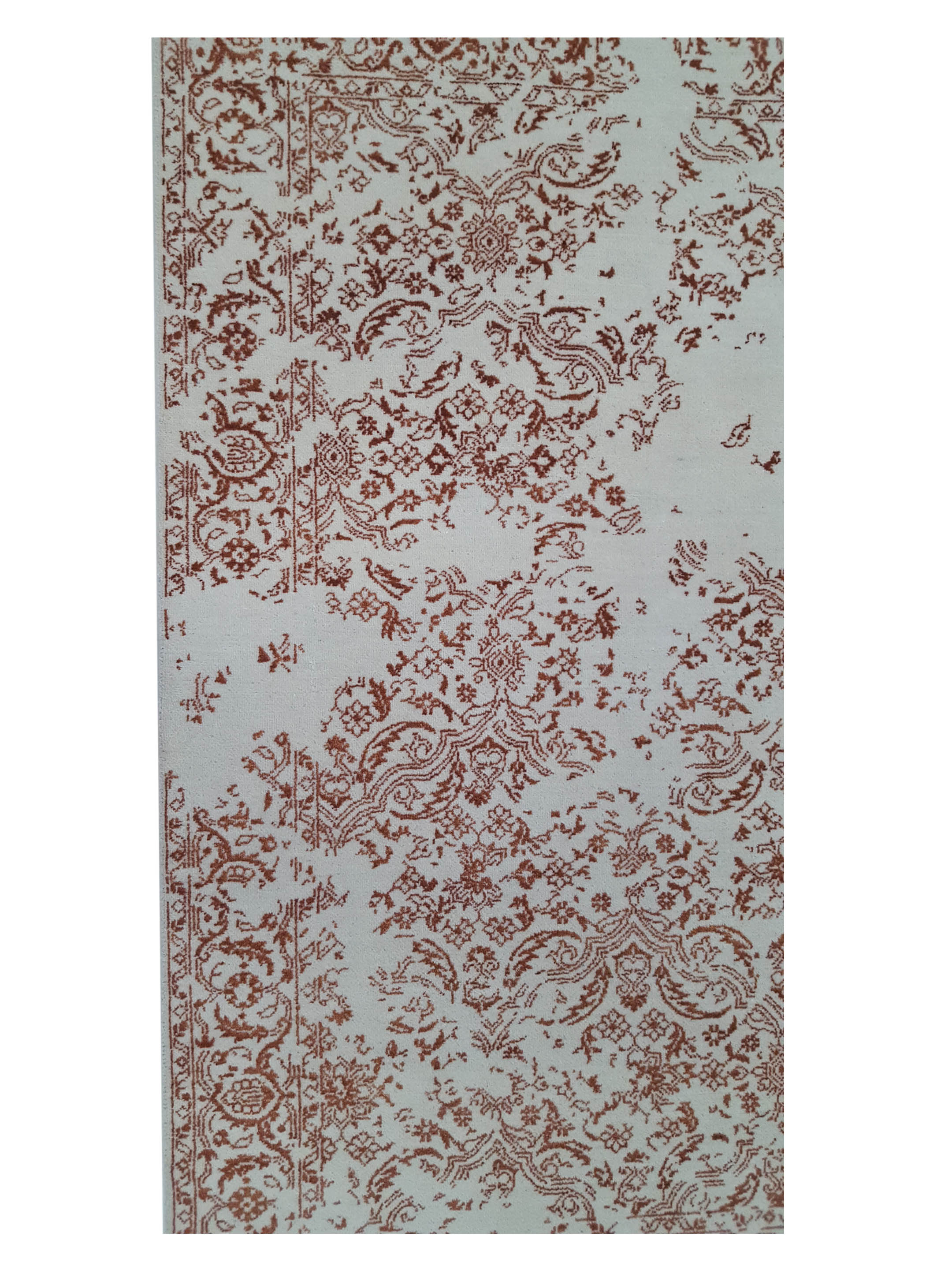 Erase Hand Knotted Ivory 4x6 - Image 5 of 6