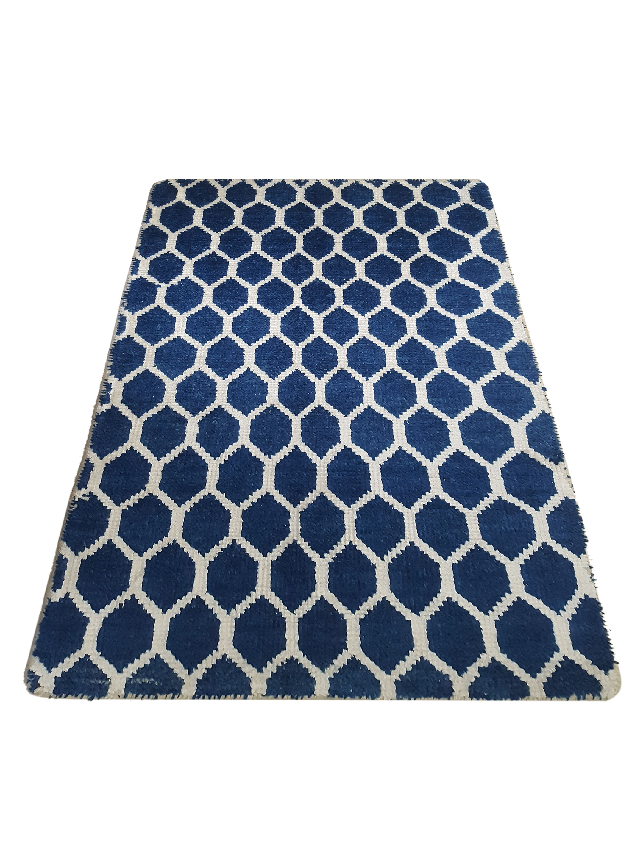 Modern Hand Knotted Blue - Image 2 of 4