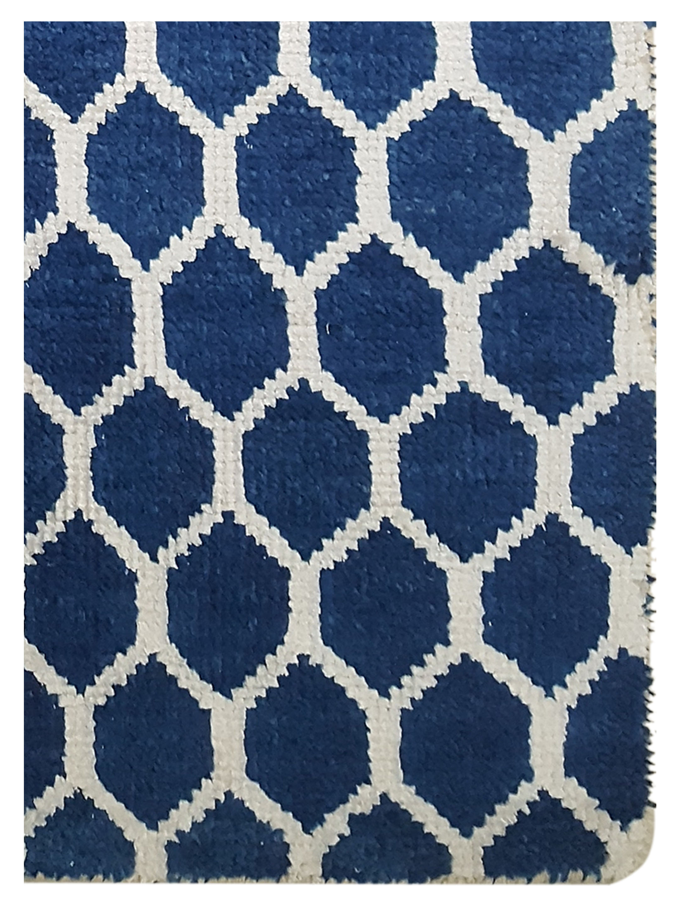 Modern Hand Knotted Blue - Image 3 of 4