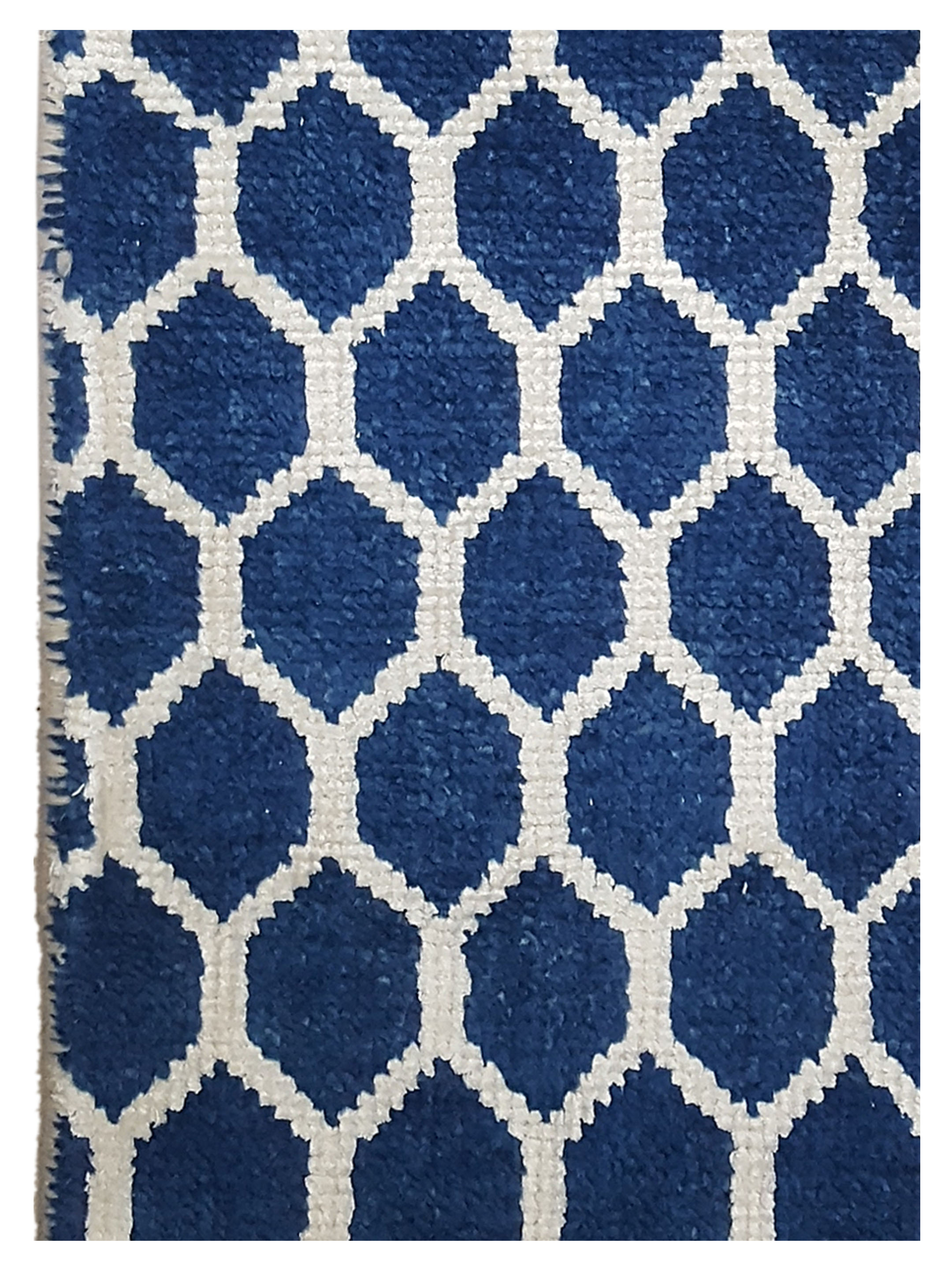 Modern Hand Knotted Blue - Image 4 of 4
