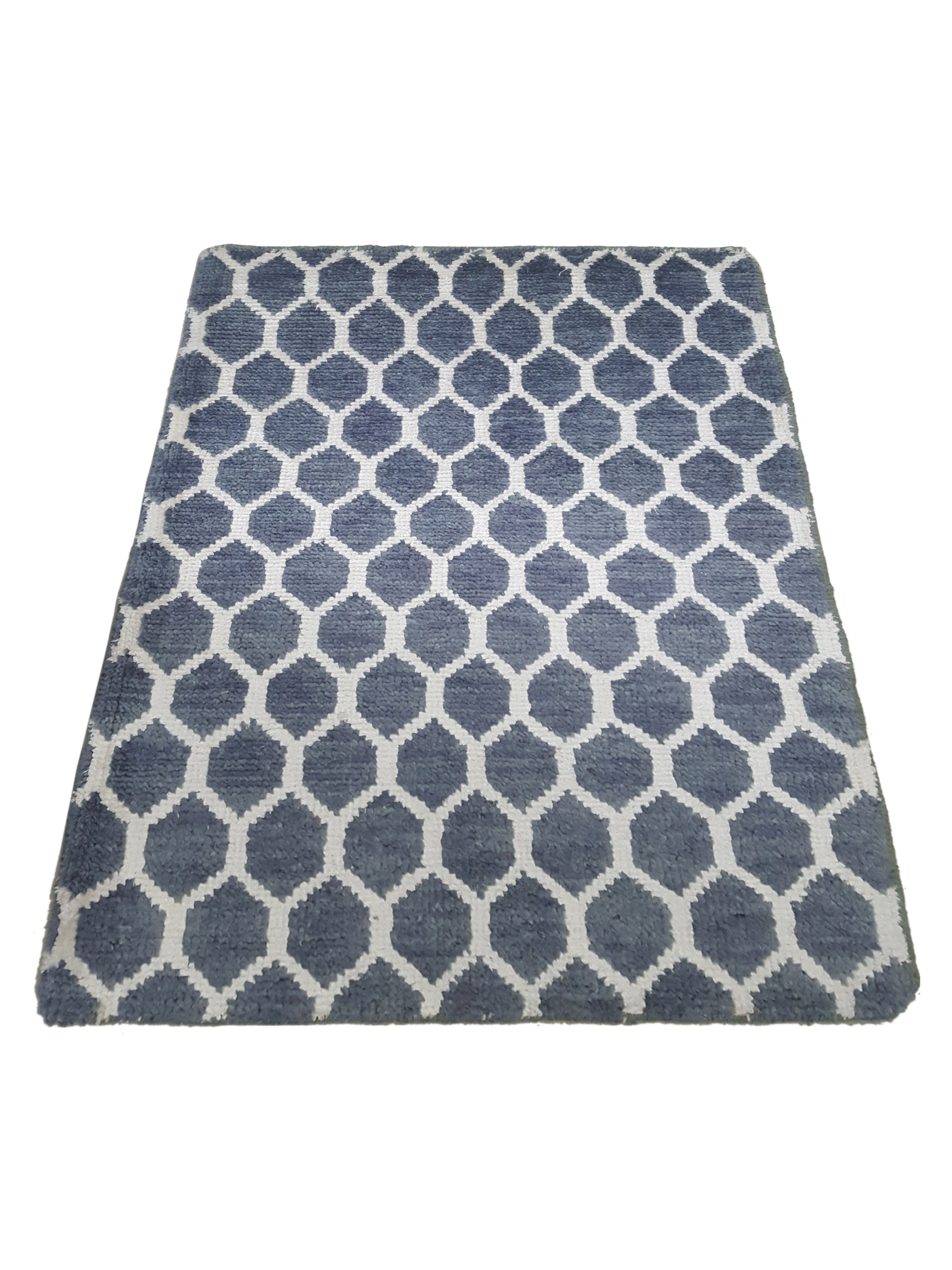Modern Hand Knotted Lt.Grey - Image 2 of 4
