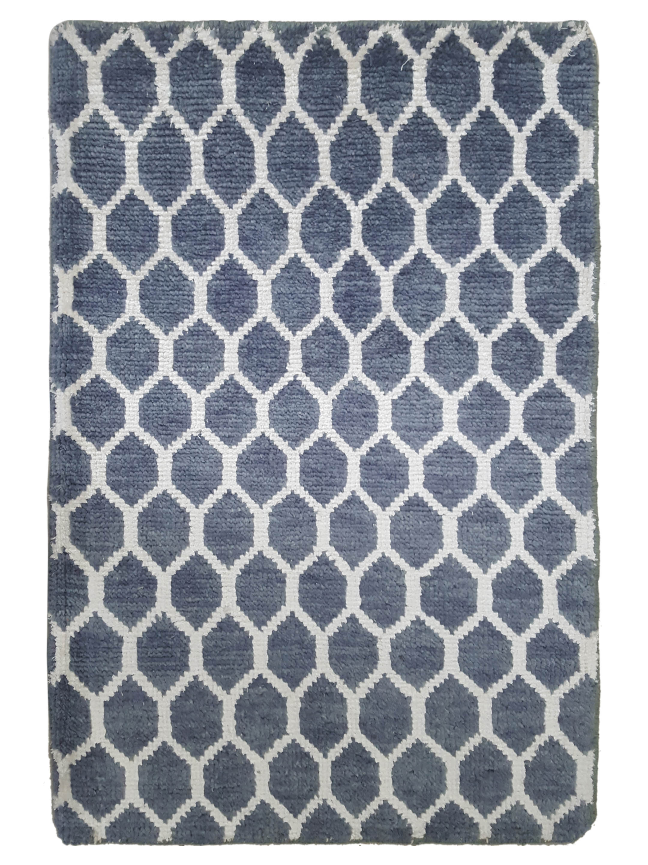 Modern Hand Knotted Lt.Grey