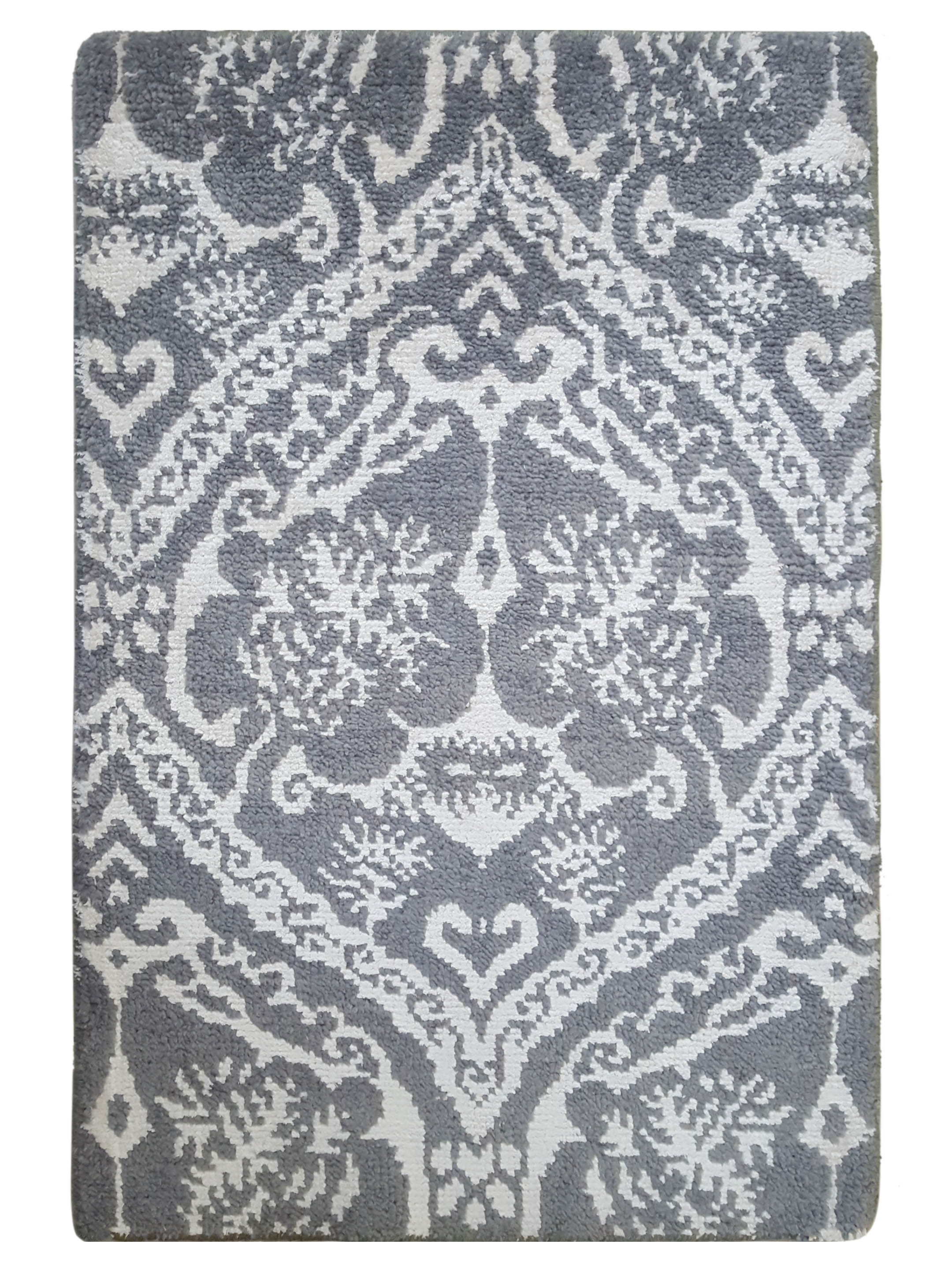 Modern Hand Knotted Lt.Grey