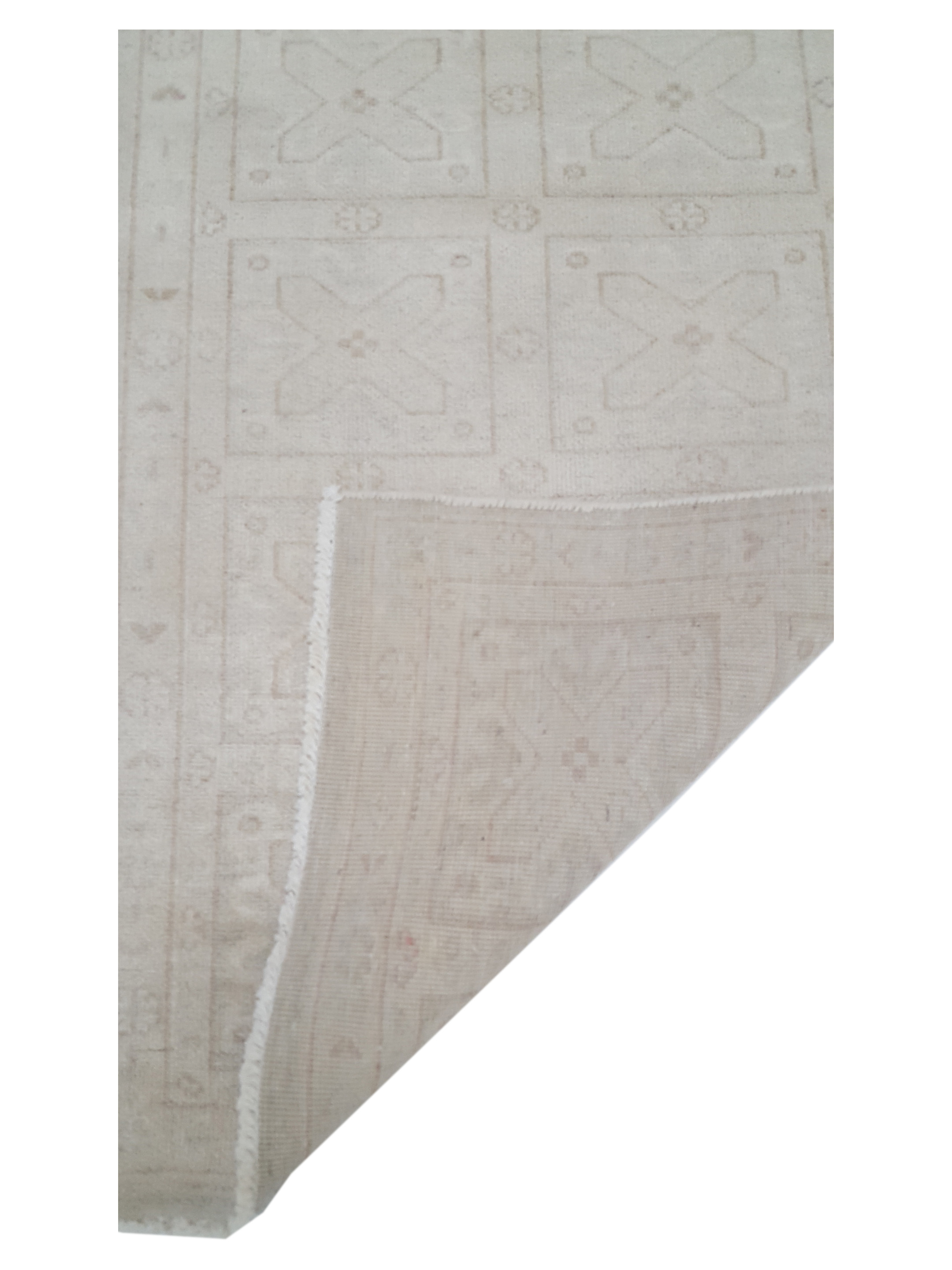 Khotan Hand Knotted Ivory 3x11 - Image 3 of 6