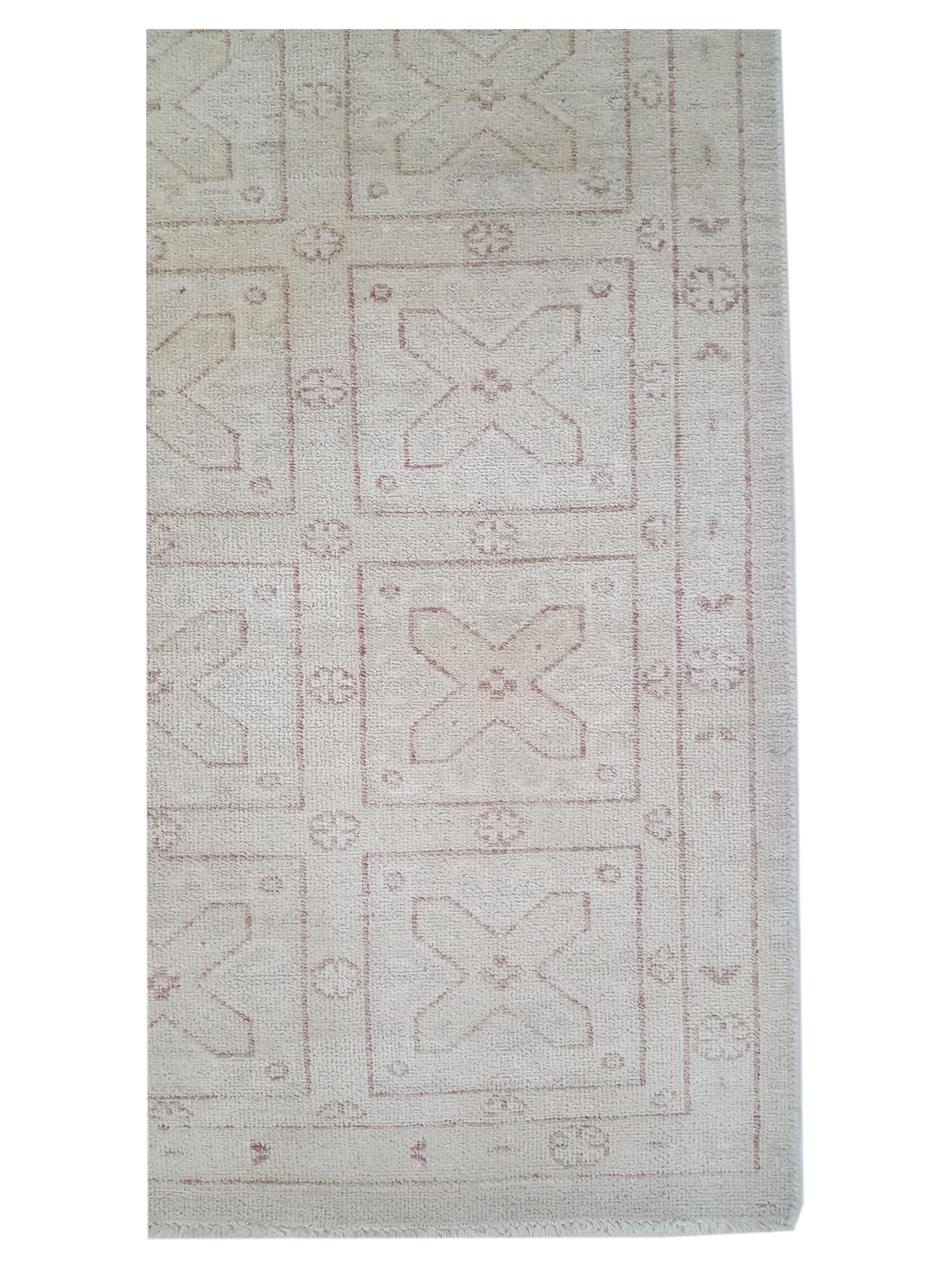 Khotan Hand Knotted Ivory 3x11 - Image 4 of 6