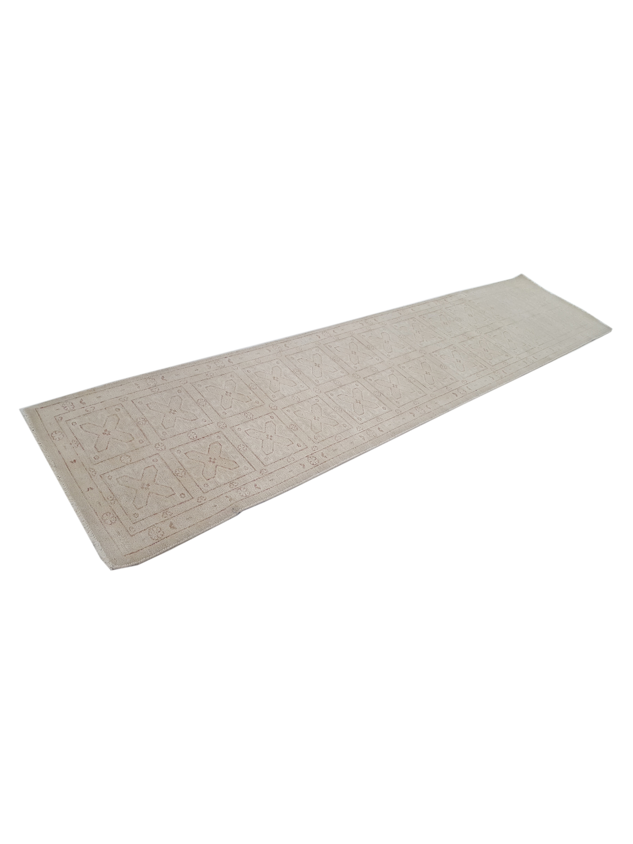 Khotan Hand Knotted Ivory 3x11 - Image 6 of 6