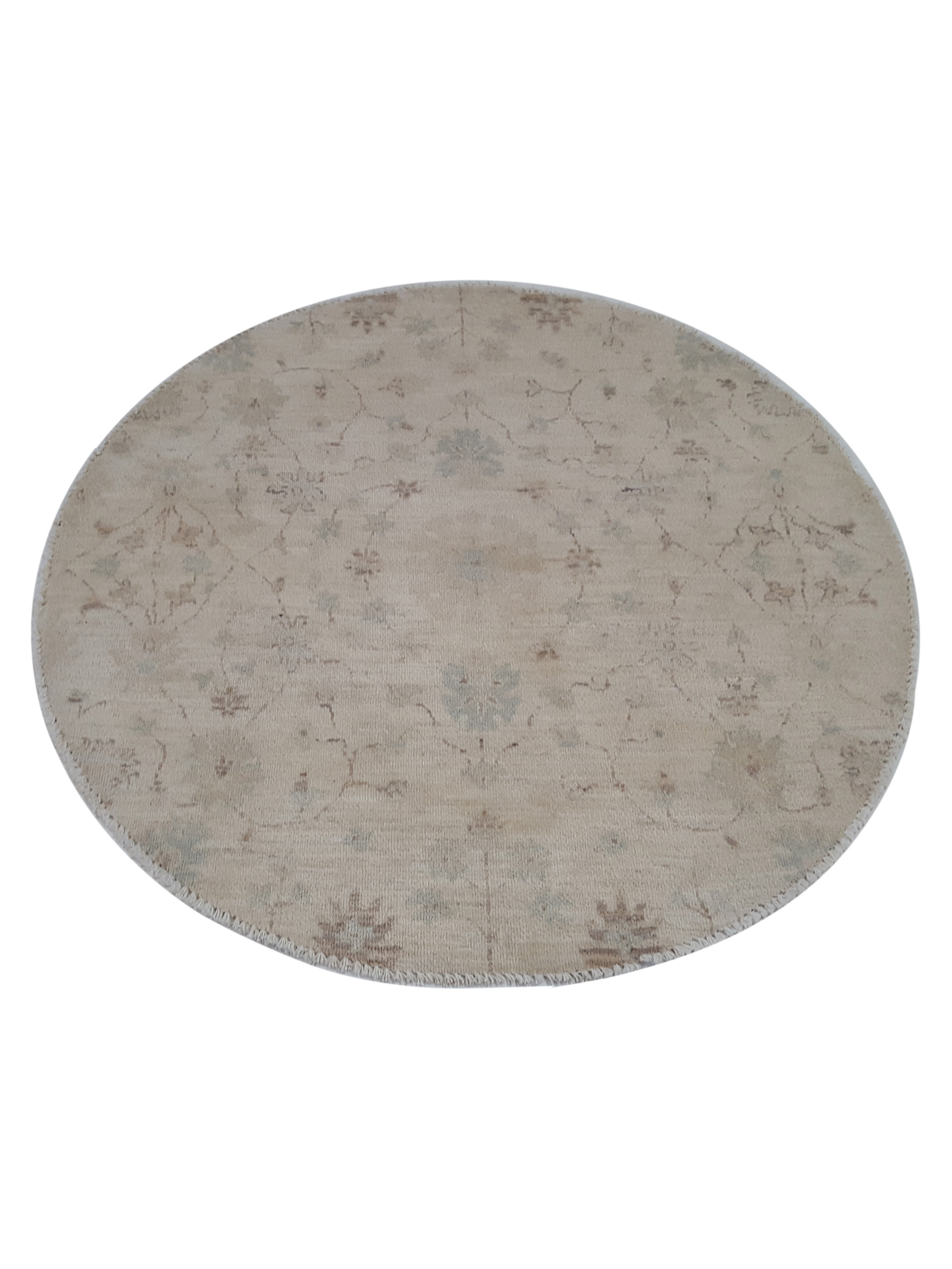 Ziegler Hand Knotted Ivory 4x4 - Image 2 of 6