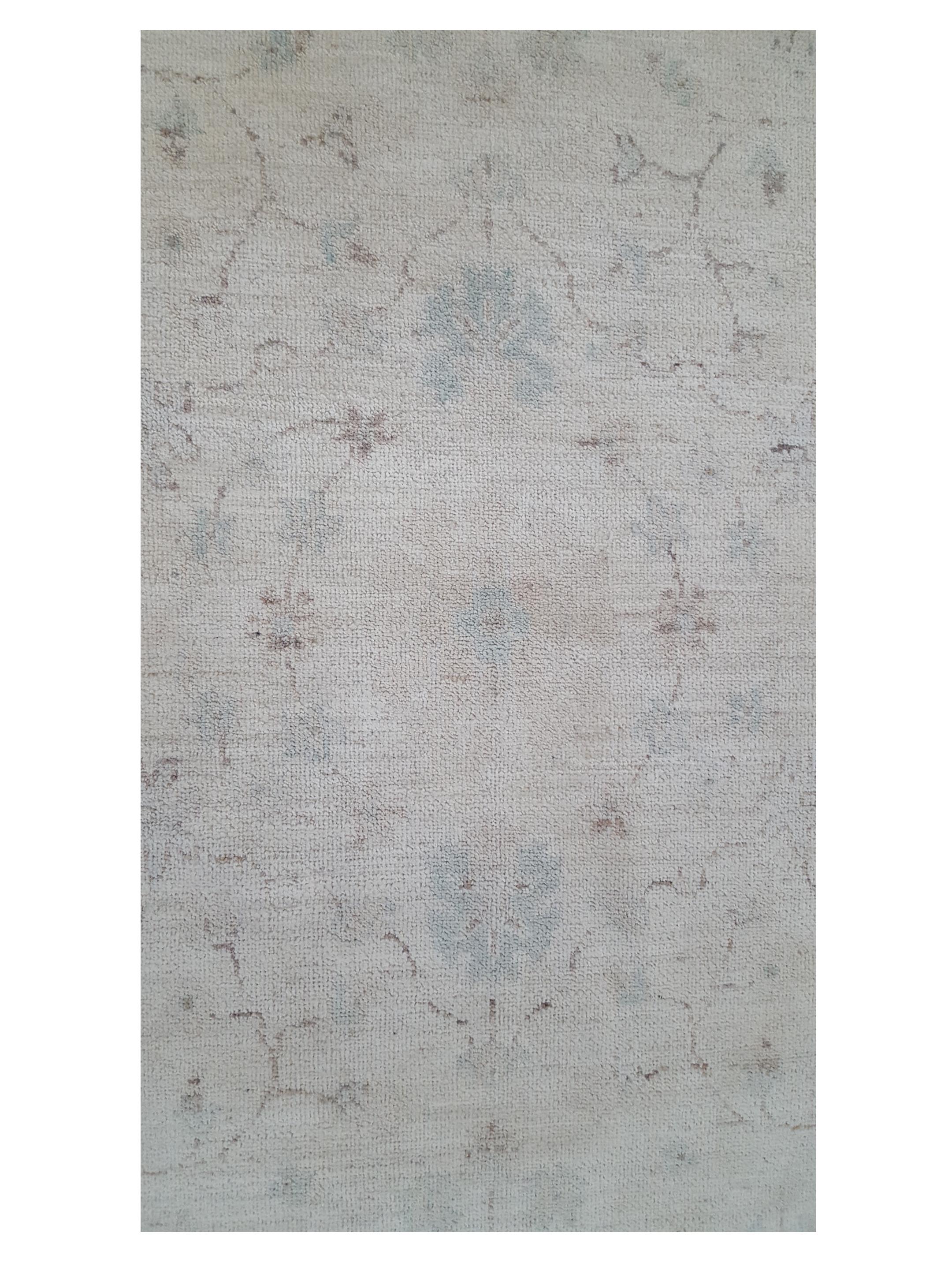 Ziegler Hand Knotted Ivory 4x4 - Image 5 of 6