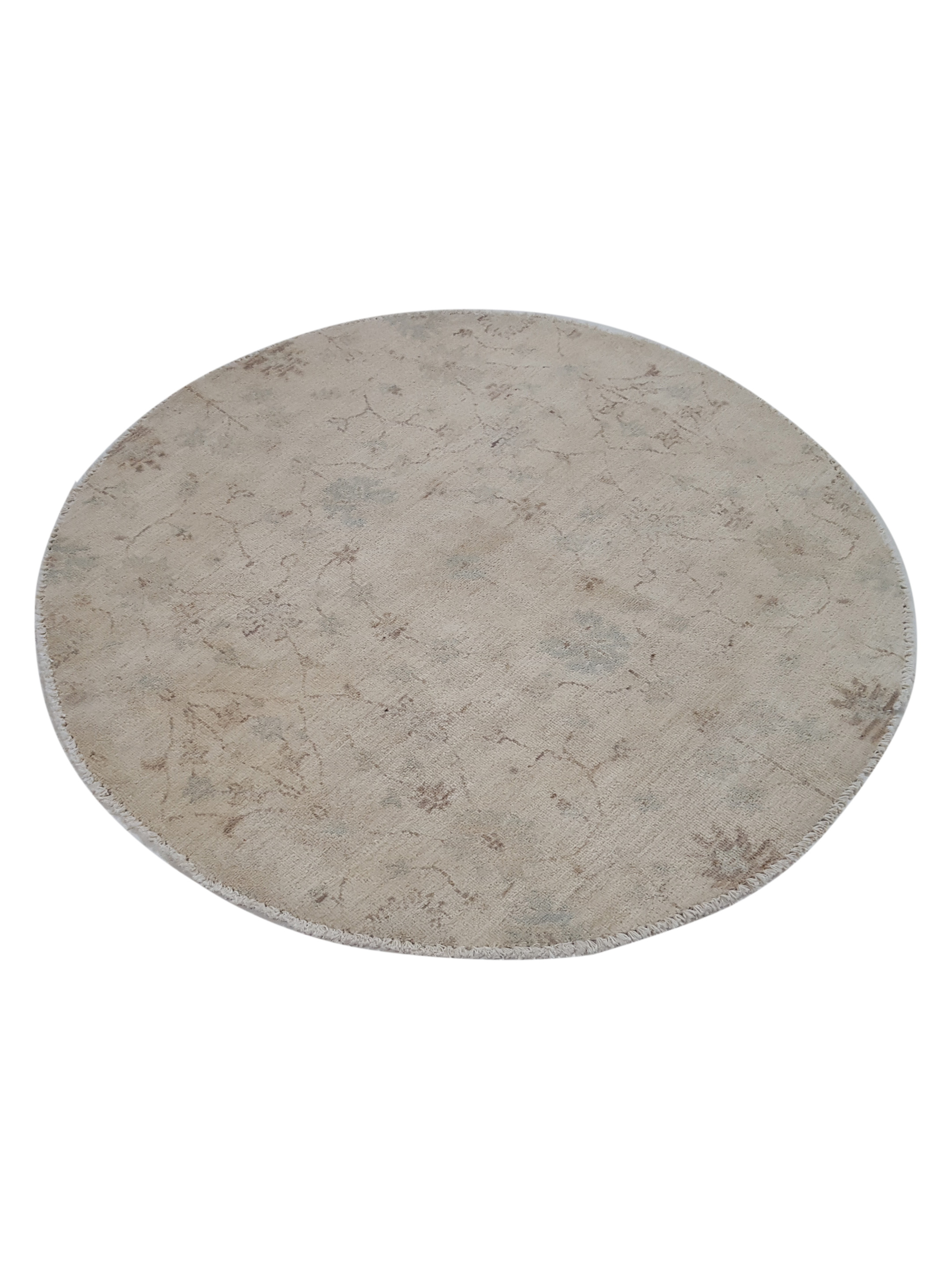Ziegler Hand Knotted Ivory 4x4 - Image 6 of 6