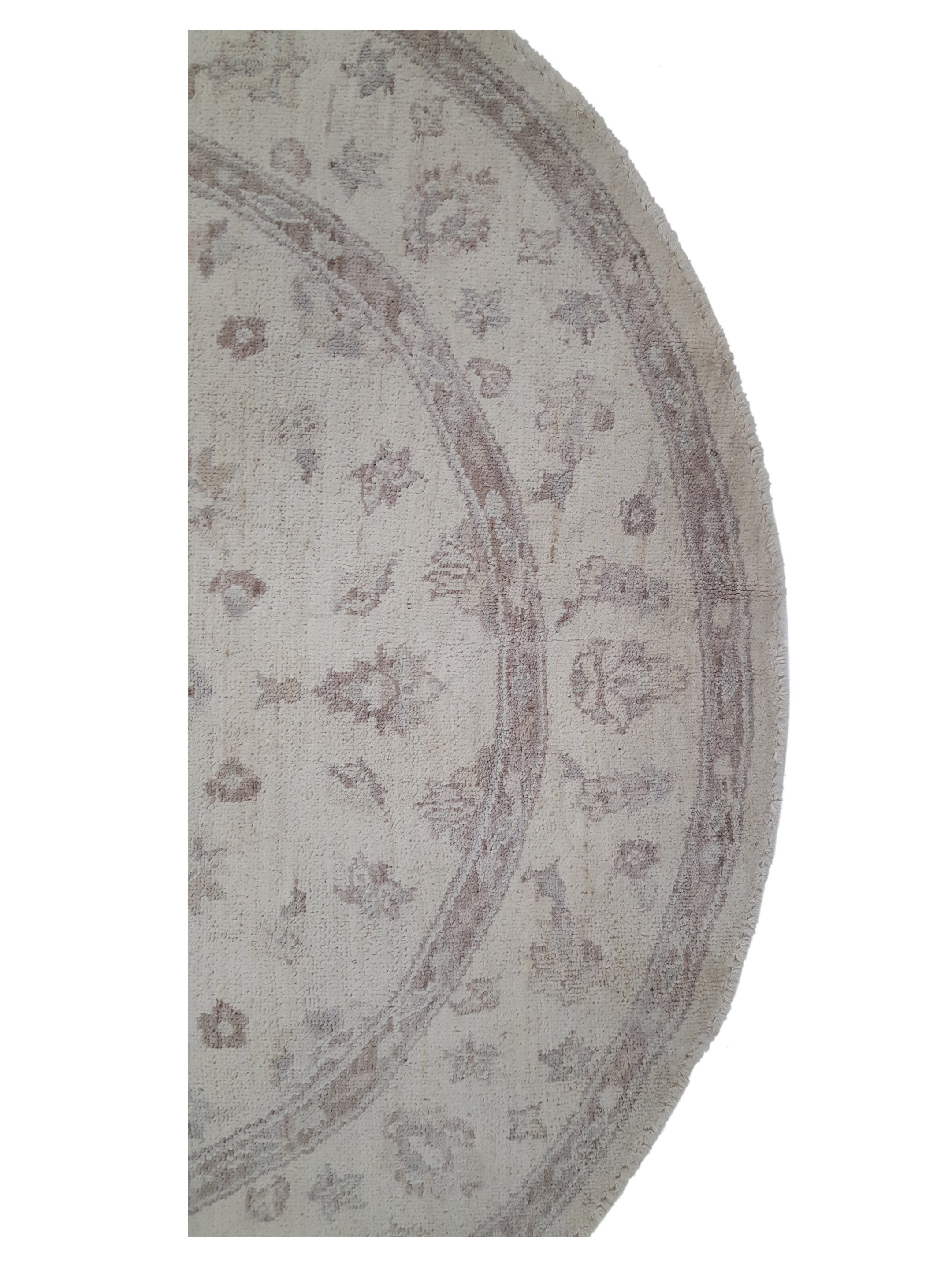 Ziegler Hand Knotted Ivory 5x5 - Image 3 of 3