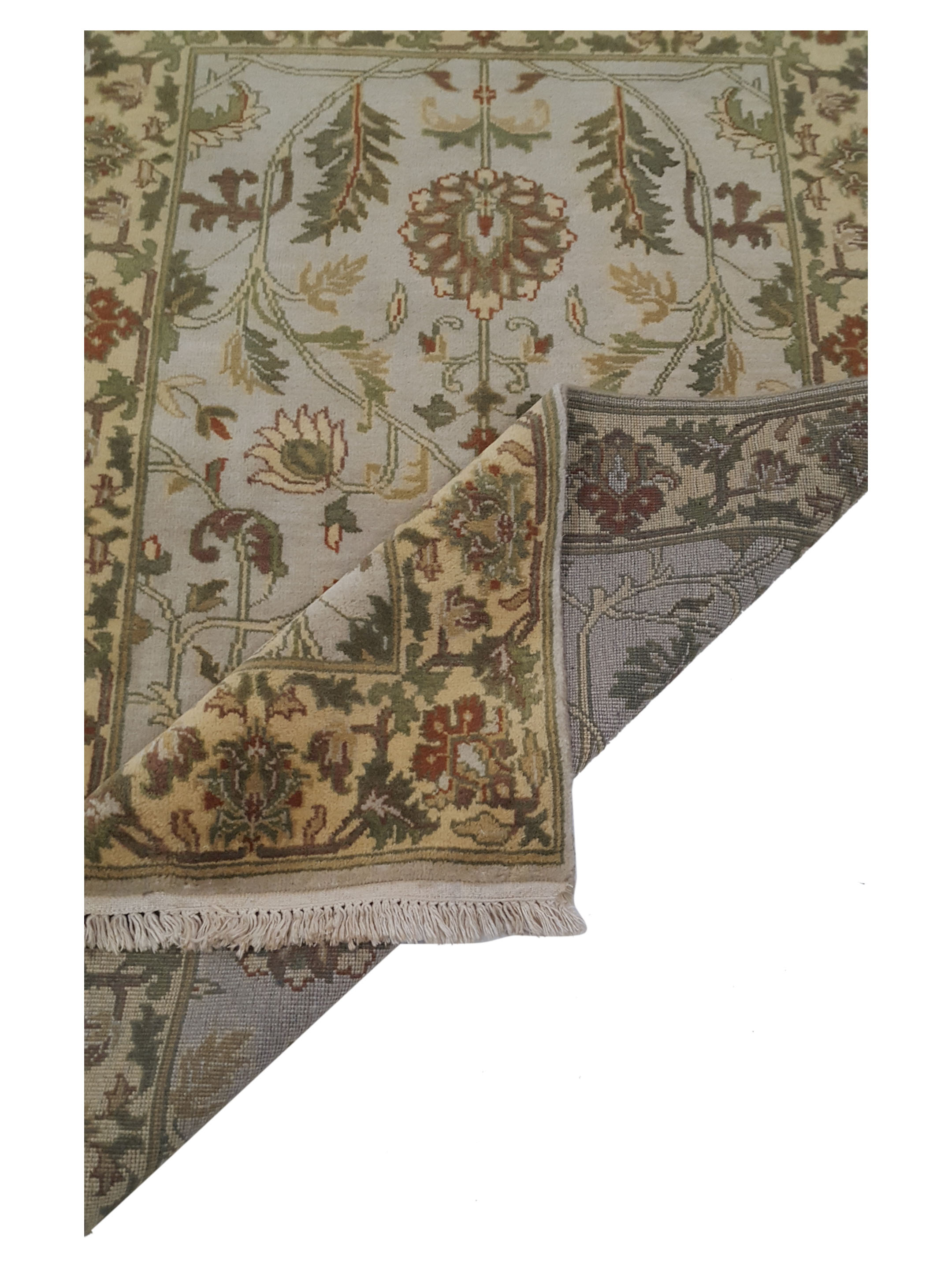 Tribal Hand Knotted Beige 4x6 - Image 3 of 6