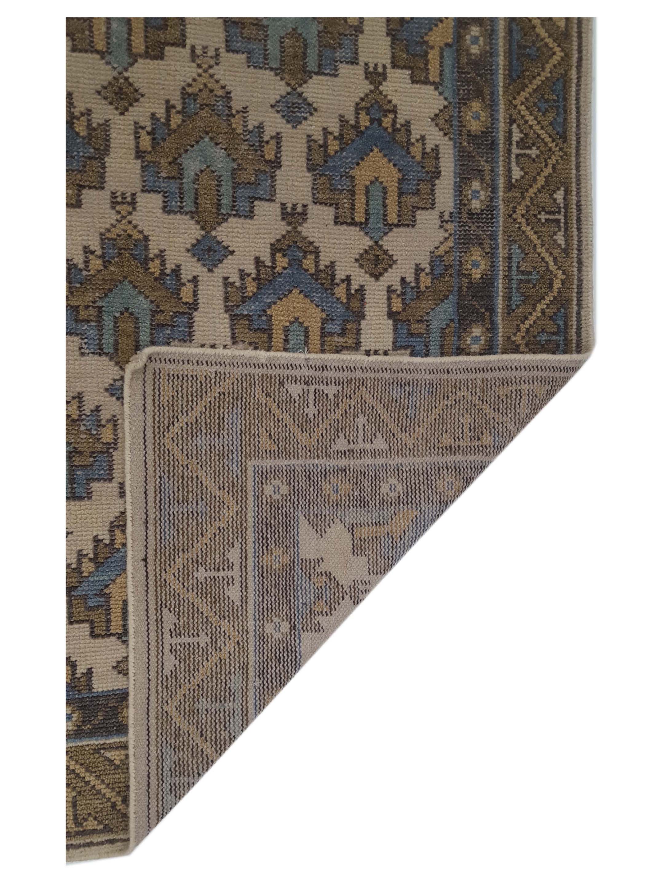 Caucasian Hand Knotted Ivory 5x7 - Image 3 of 6