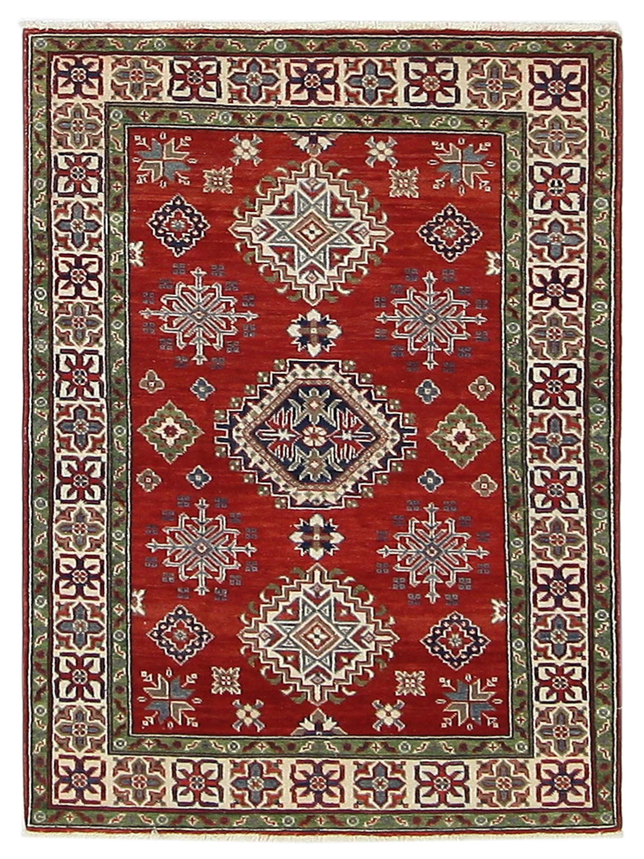 Kazak Hand Knotted Red 4x6