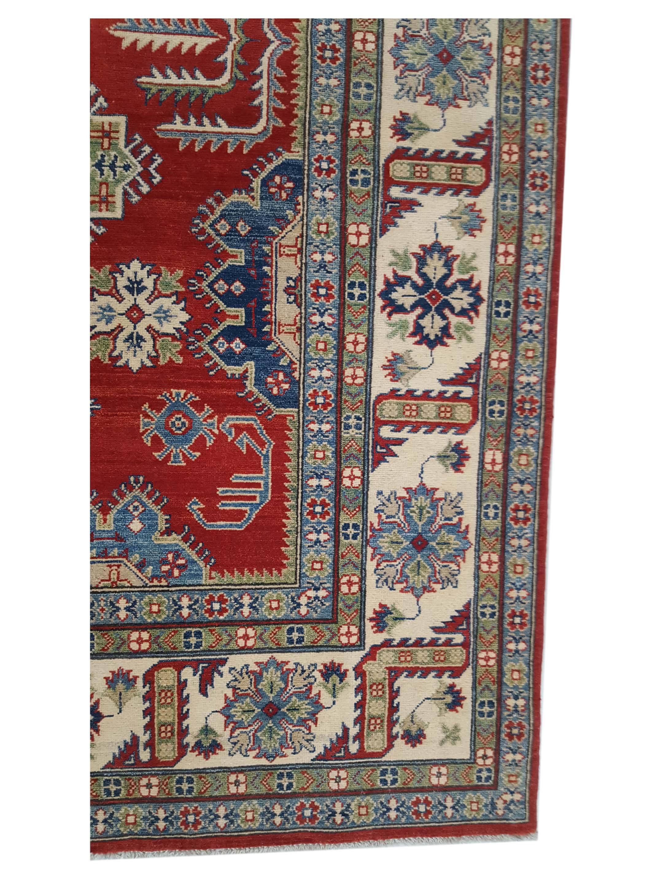 Kazak Hand Knotted Red 9x12 - Image 4 of 6